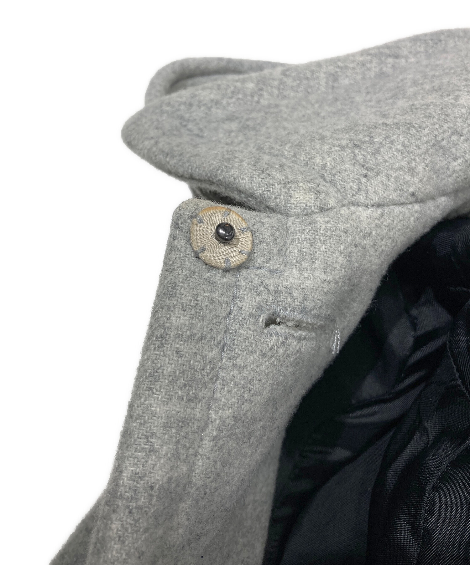 中古・古着通販】MIU MIU (ミュウミュウ) フーデッドコート グレー