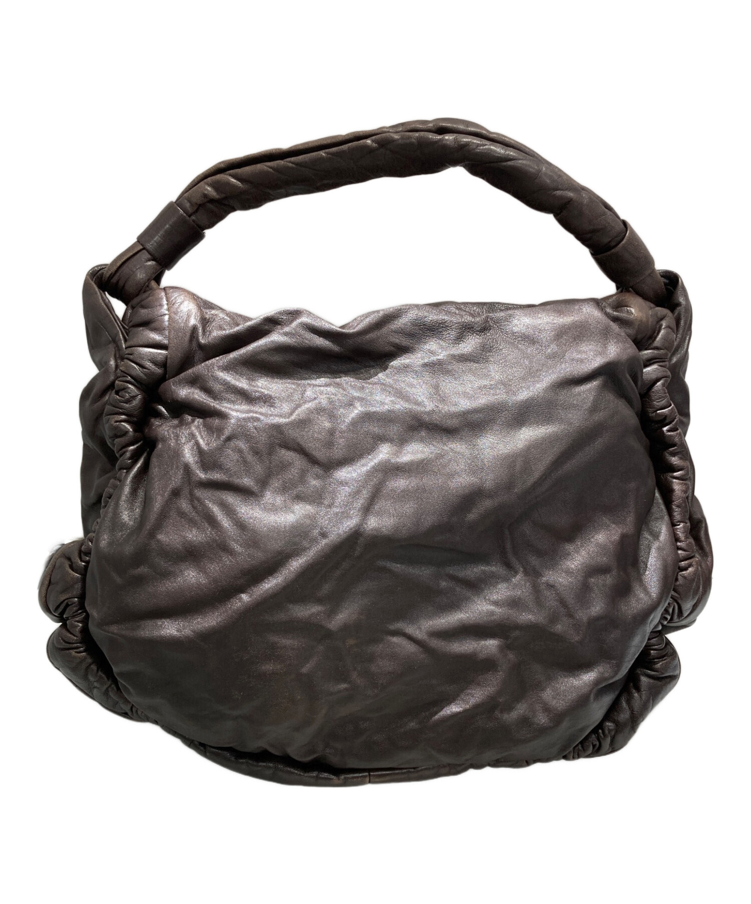 中古・古着通販】MARNI (マルニ) レザーワンショルダーバッグ ブラウン