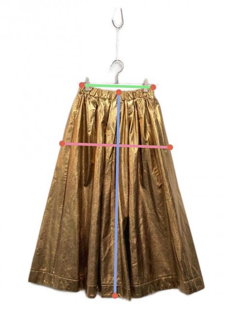 中古・古着通販】machatt (マチャット) メタリックスカート ゴールド
