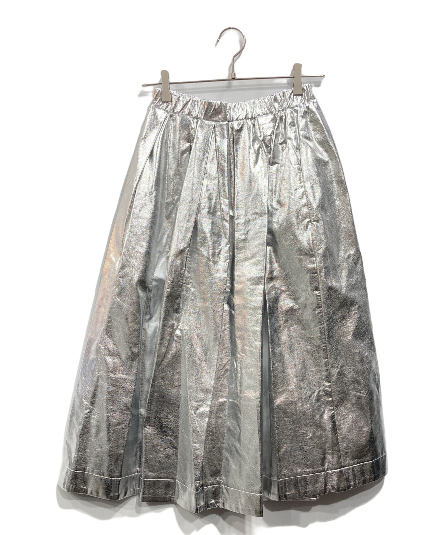 中古・古着通販】machatt (マチャット) メタリックスカート シルバー