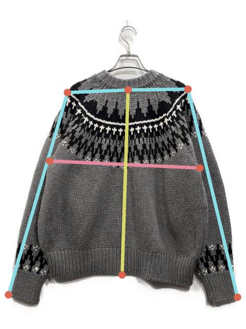 中古・古着通販】machatt (マチャット) ノルディックジャガードニット