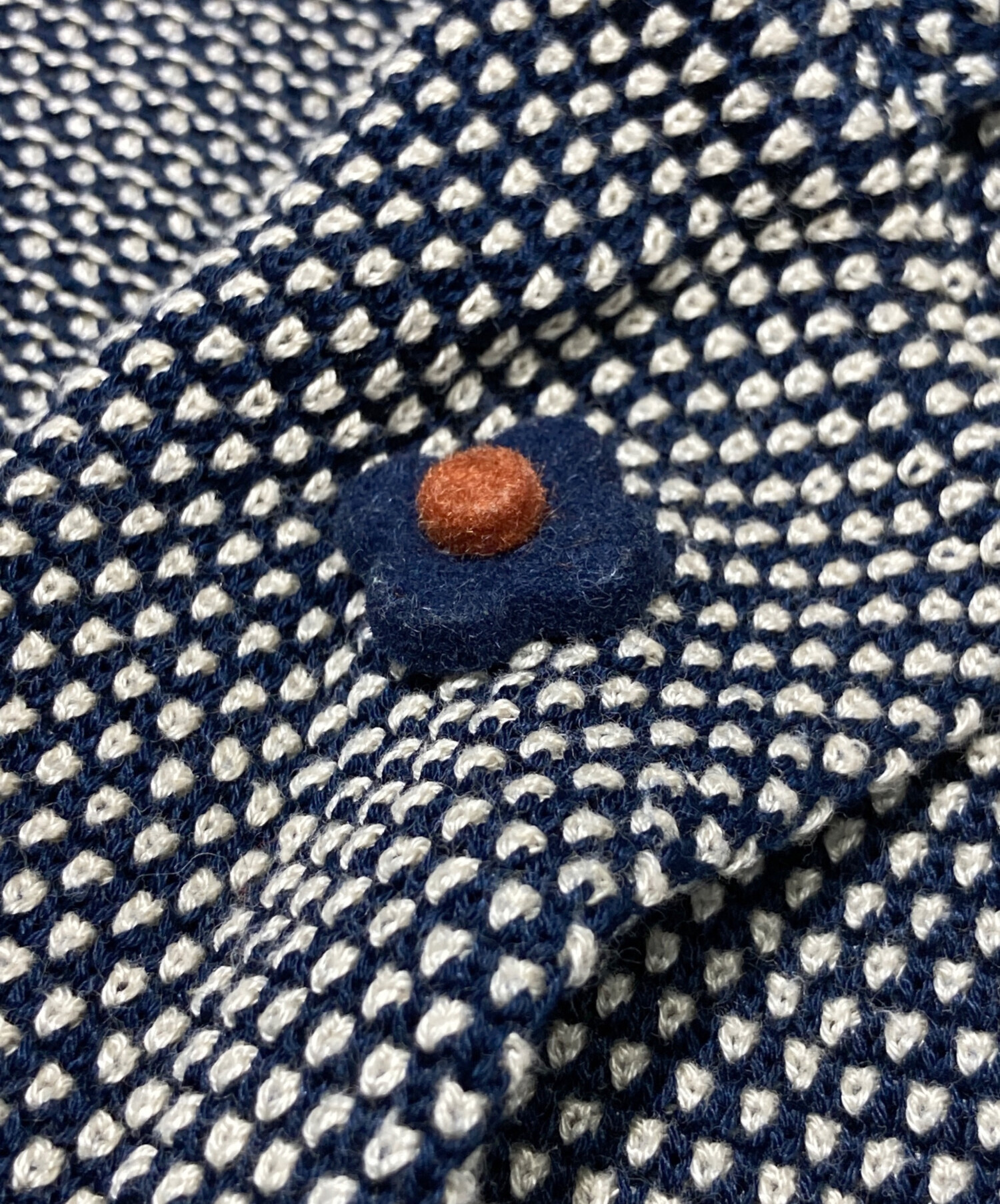 ラルディーニ カシミヤ100%ニットジャケット2Bネイビー Sサイズ46相当