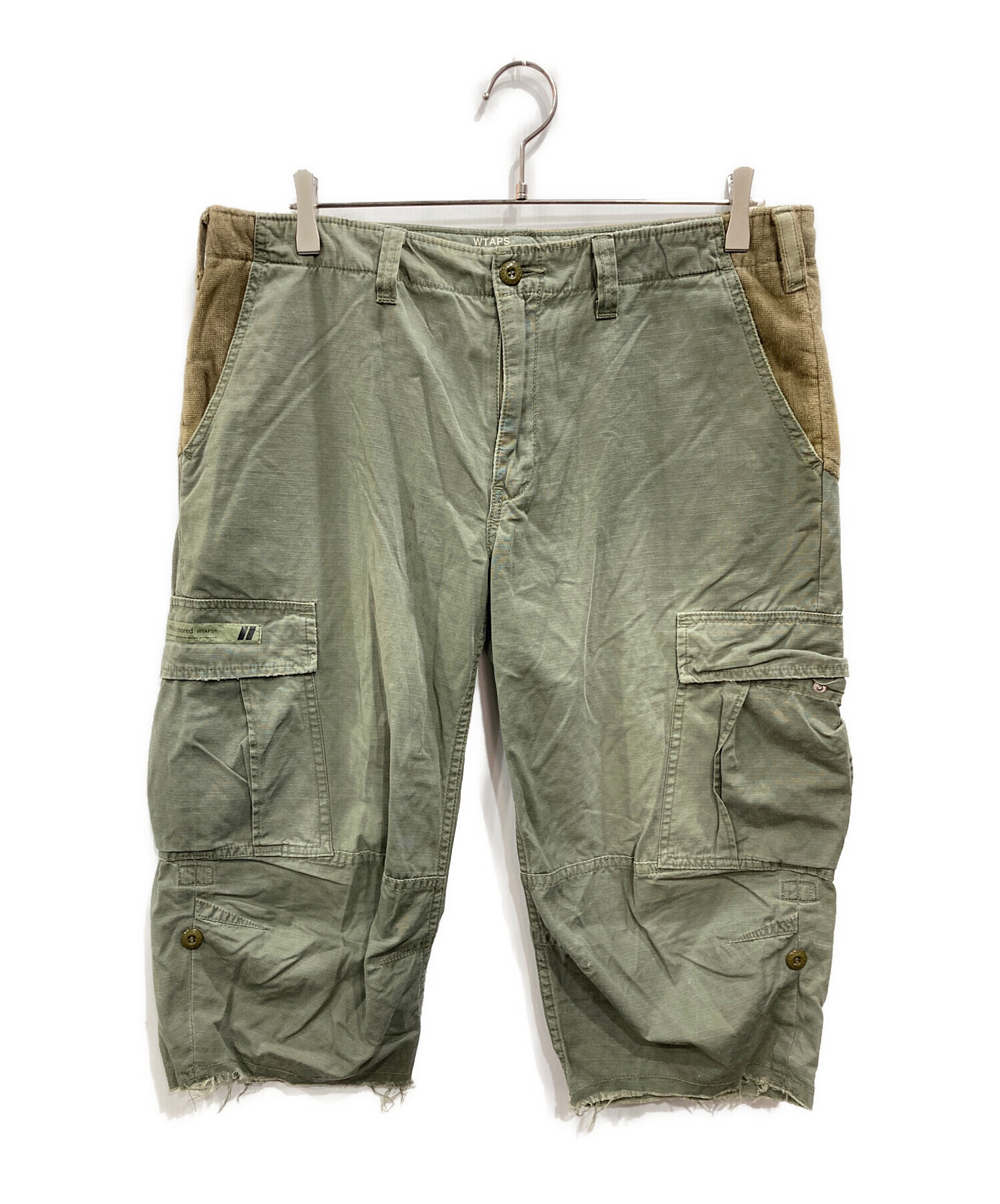 中古・古着通販】WTAPS (ダブルタップス) 切替ハーフパンツ オリーブ