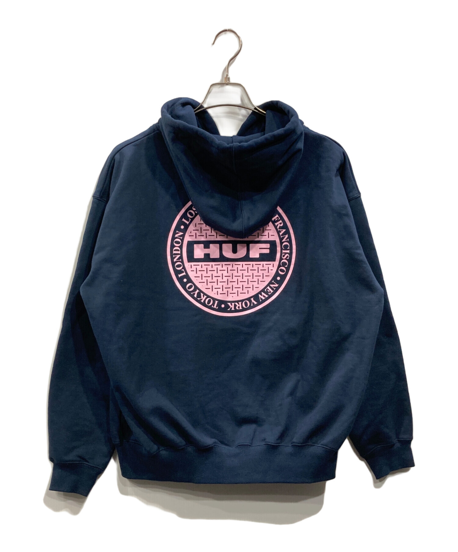 HUF ALPHA コラボ　古着 中古・古着通販】HUF (ハフ) MANHOLE FULL ZIP HOODIE ブルー サイズ:S