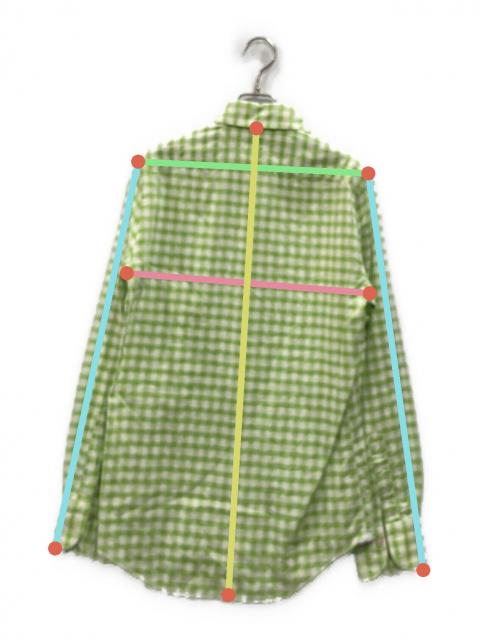 中古・古着通販】Finamore (フィナモレ) ギンガムチェックシャツ