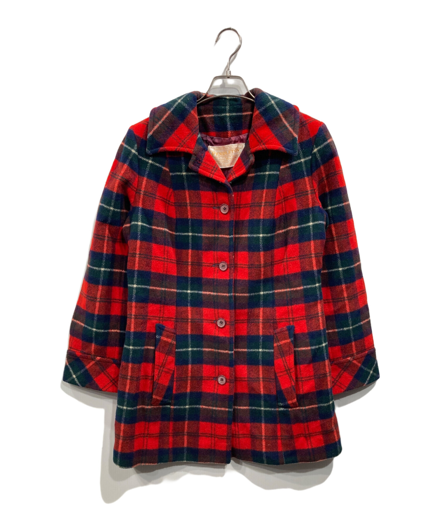 pendolton ペンドルトン　ウールジャケット　チェック柄 PENDLETON チェック柄 ウールジャケット - 古着屋グレープフルーツ