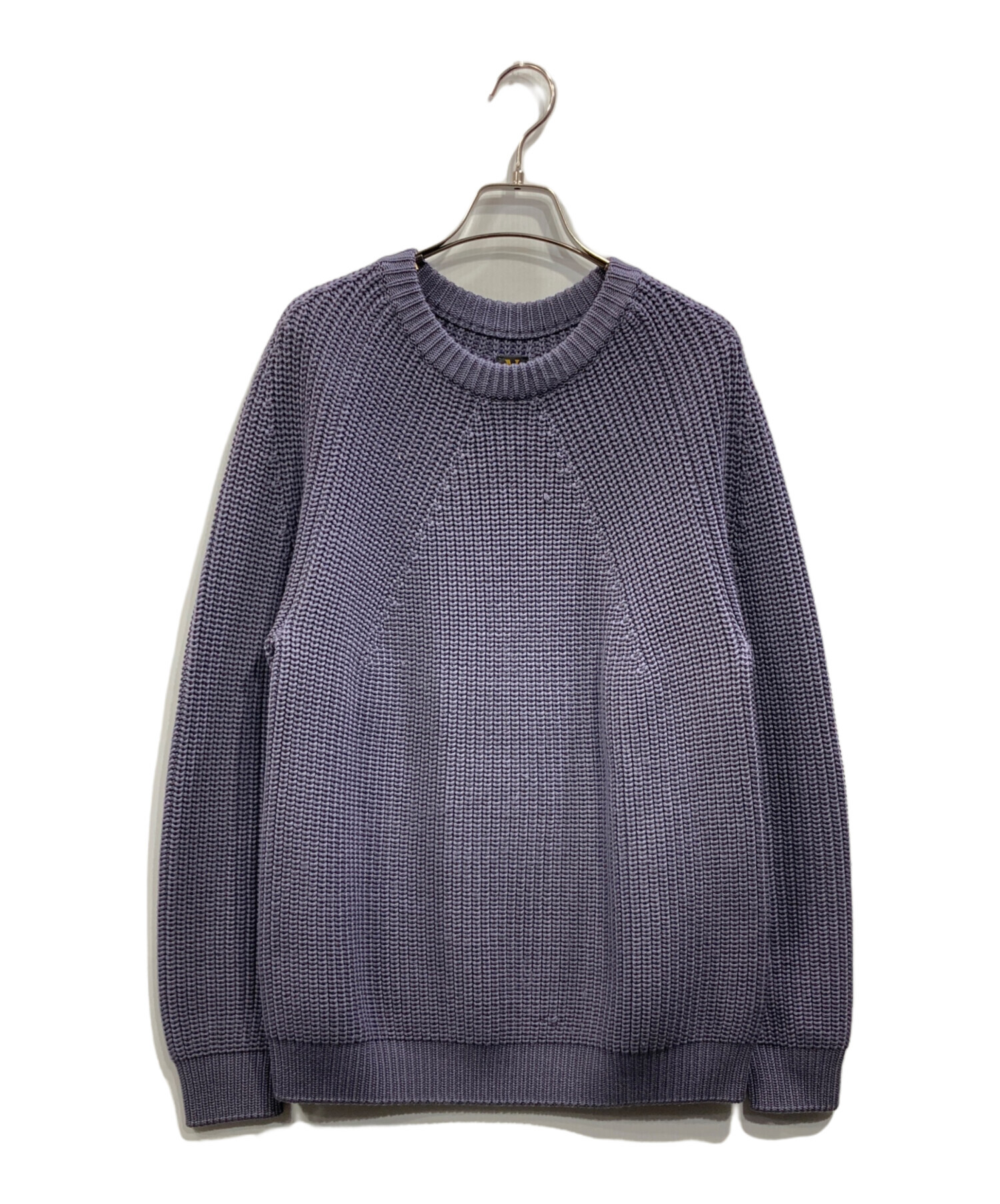 中古・古着通販】BATONER (バトナ―) ウール5ゲージシグニチャー畦編み