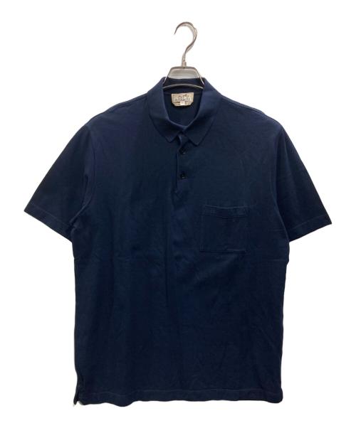 中古・古着通販】HERMES (エルメス) ポロシャツ ネイビー サイズ:XXL