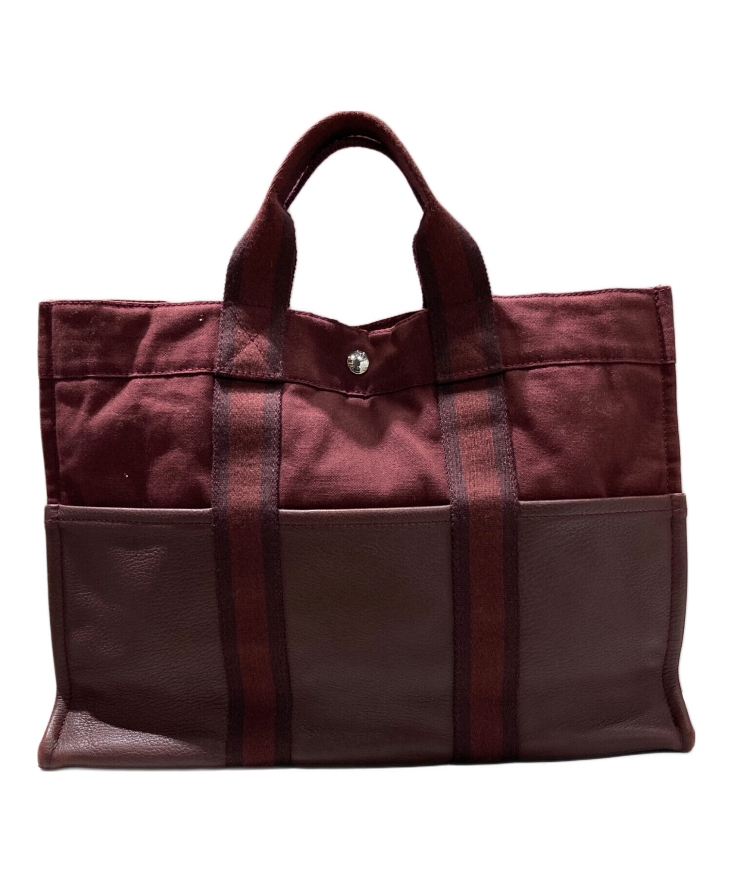 中古・古着通販】HERMES (エルメス) ハーフレザートートバッグ 