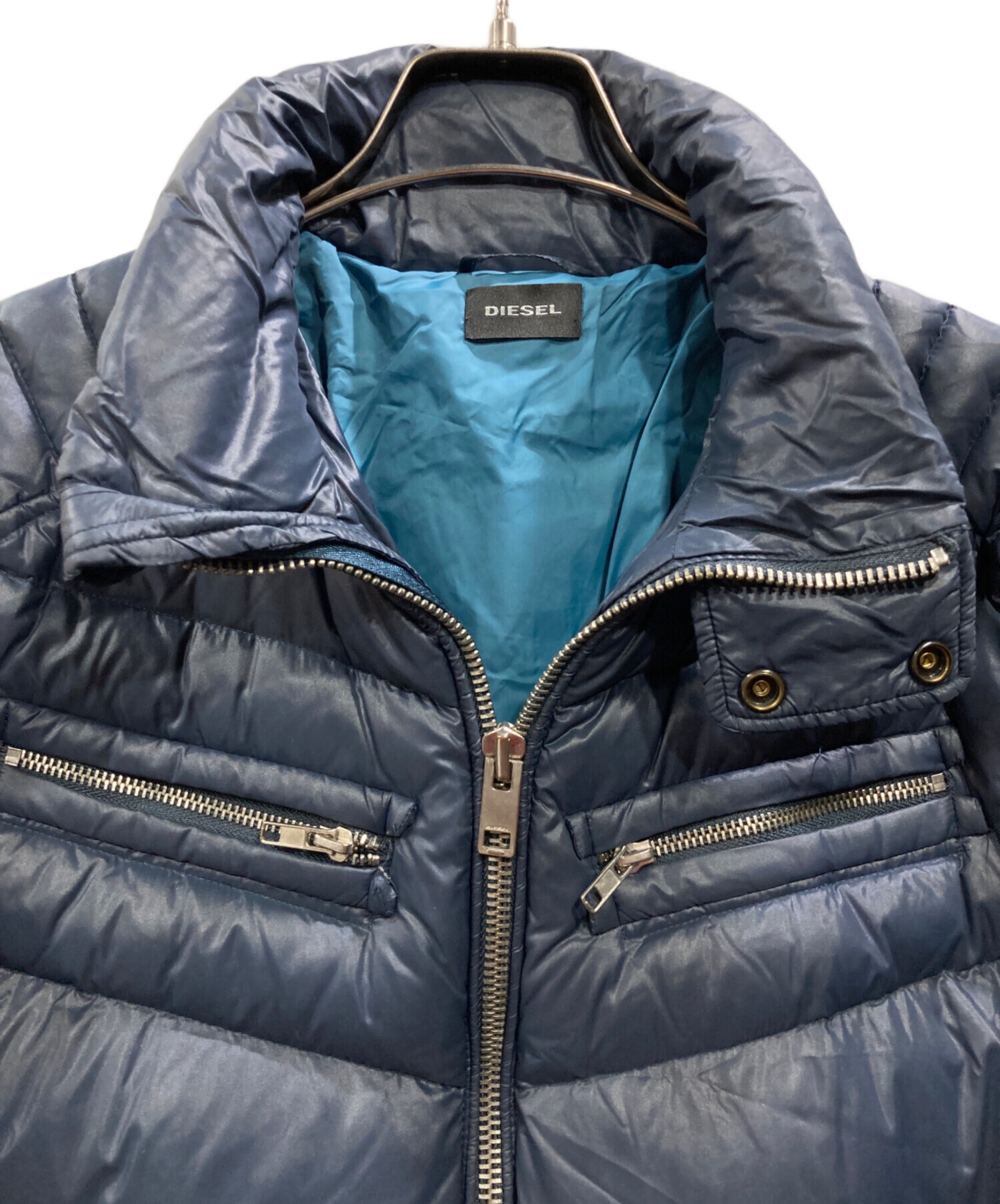 中古・古着通販】DIESEL (ディーゼル) ダウンジャケット ネイビー