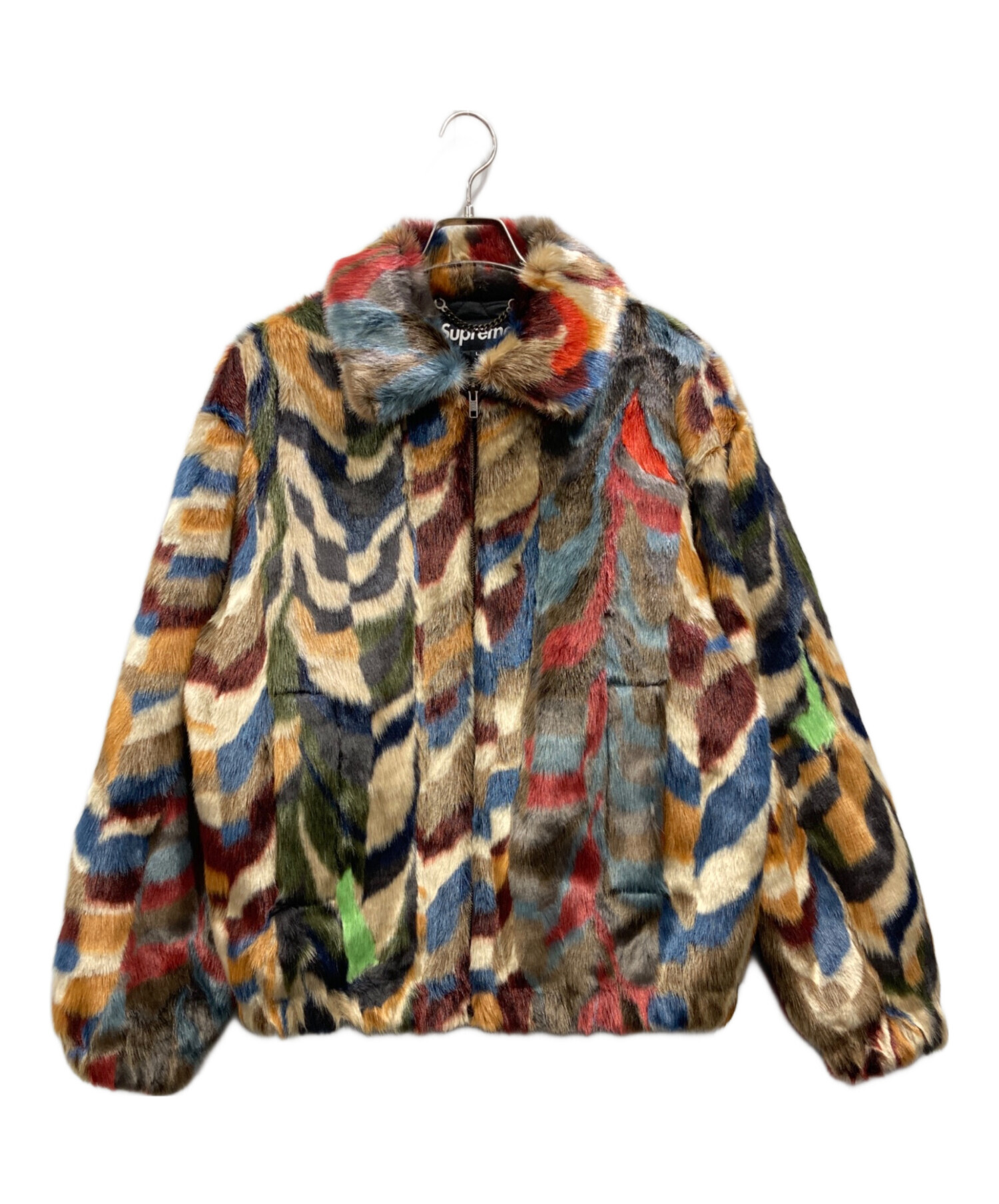 ジャケット・アウター Supreme Faux Fur Bomber Jacket Multi 中古・古着通販】Supreme (シュプリーム) Multicolor Faux Fur Bomber