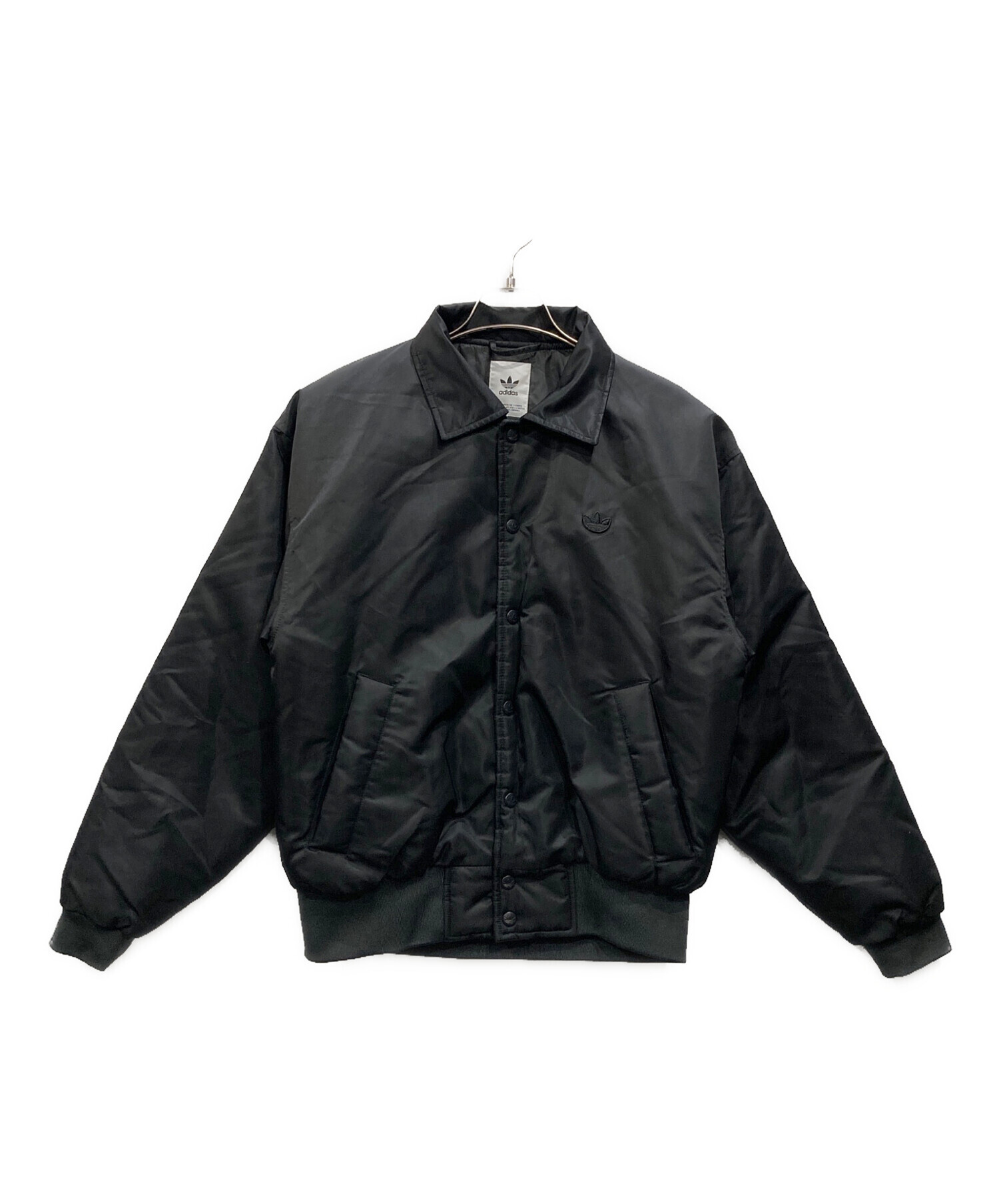 極美品☆adidas アディダス　中綿厚手ボンバージャケット　ブラック　XL 極美品☆adidas アディダス 中綿厚手ボンバージャケット ブラック XL