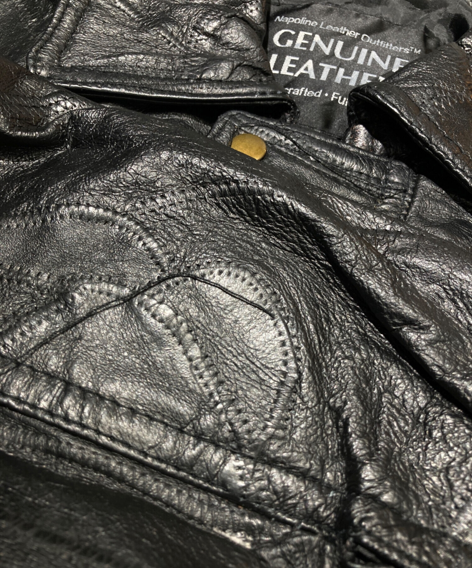 中古・古着通販】USED (ユーズド) パッチワークレザージャケット