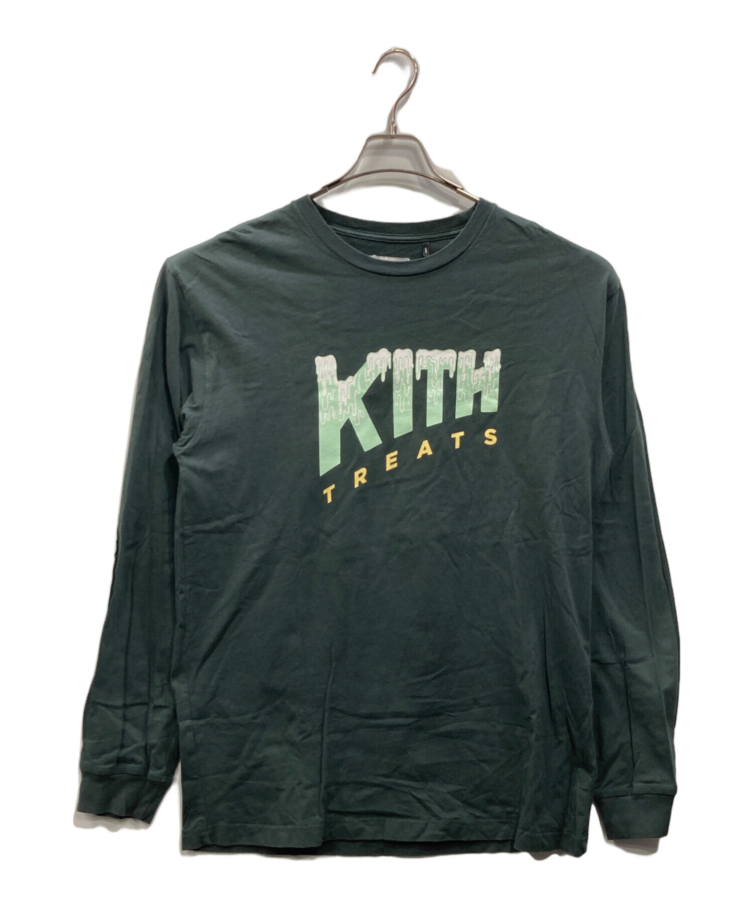 中古・古着通販】KITH (キス) 長袖カットソー グリーン サイズ:L 
