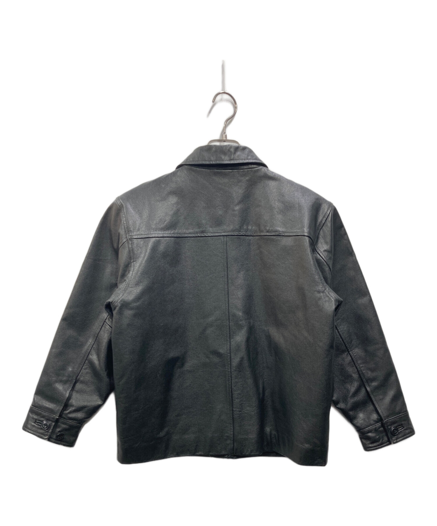 中古・古着通販】GAP (ギャップ) レザージャケット ブラック サイズ:L