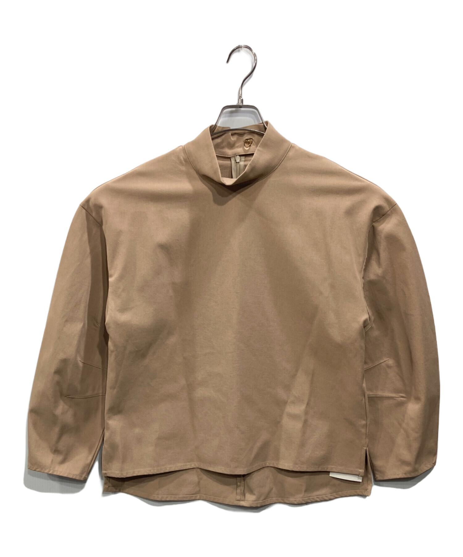 MACHATT マチャット　ボーダーラガーシャツ　ベージュ 中古・古着通販】machatt (マチャット) バックタイプルオーバー
