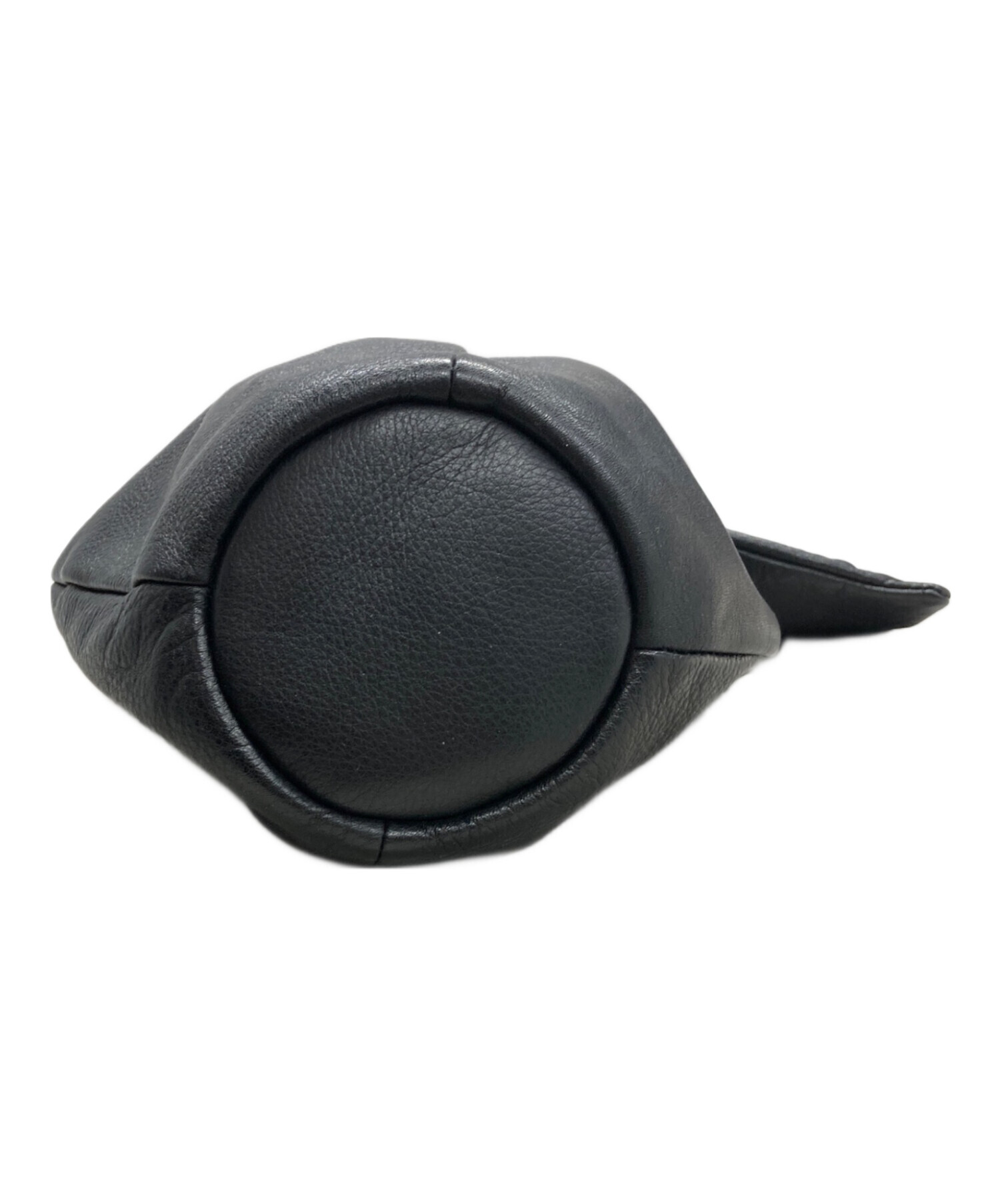 中古・古着通販】MEER (メーア) TIE LEATHER BALL BAG ブラック 