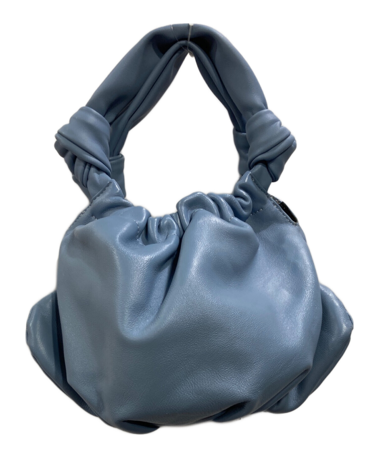 極美品】アメリ MEDI LEATHER GATHER MINI BAGブルー 【公式通販】
