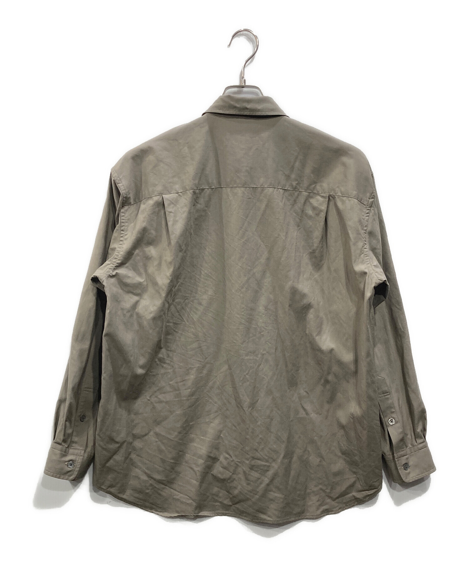 (最終価格)コルニエ　ウールシャツ　シャツジャケット 中古・古着通販】cornier (コルニエ) ウールシャツ グレー サイズ:S
