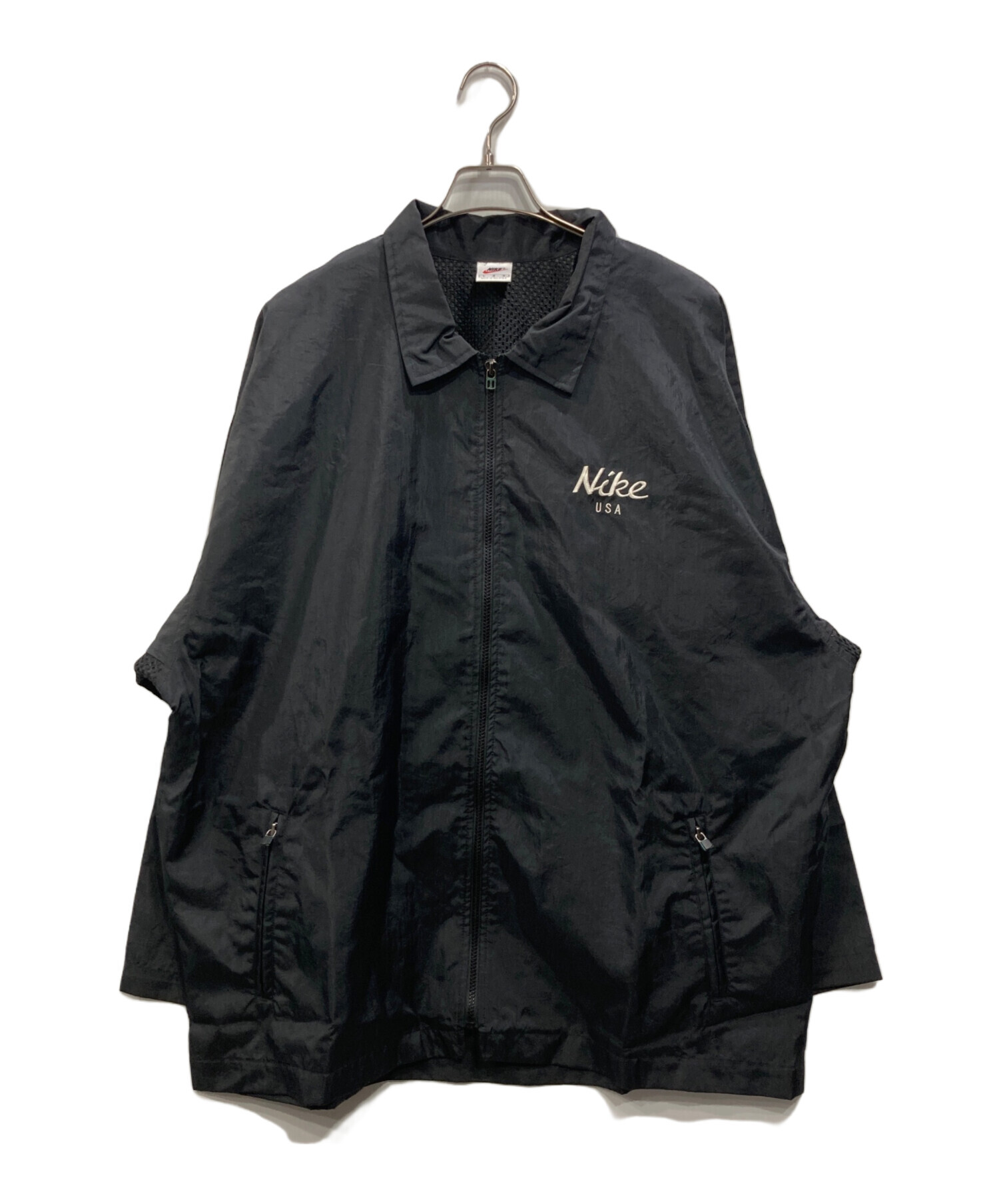 中古・古着通販】NIKE (ナイキ) ナイロンジャケット ブラック 中古・古着通販】NIKE (ナイキ) ナイロンジャケット ブラック