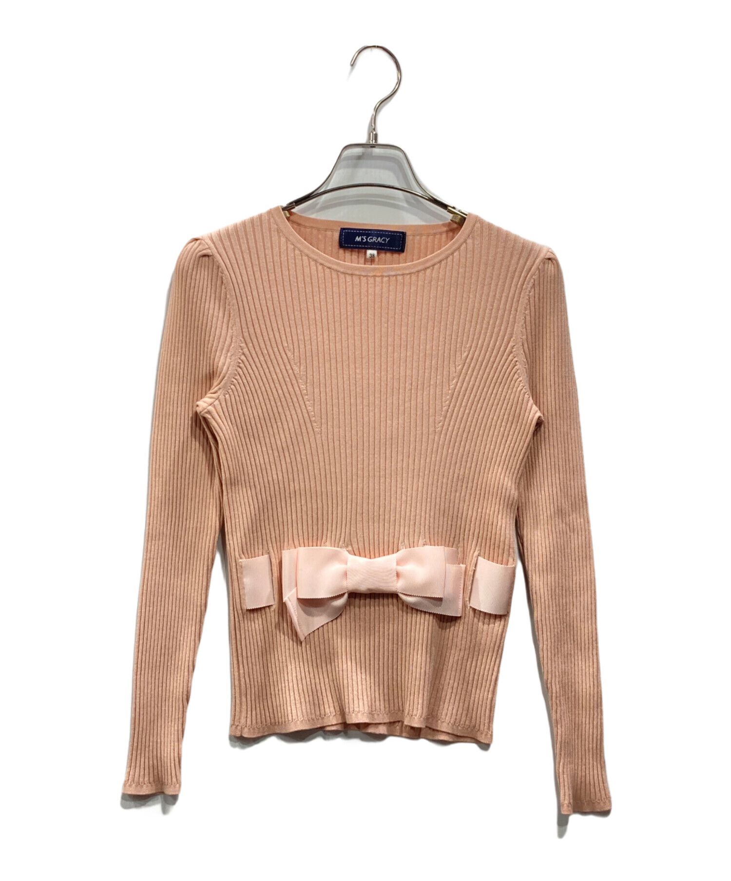 中古・古着通販】M'S GRACY (エムズグレイシー) リボンリブニット