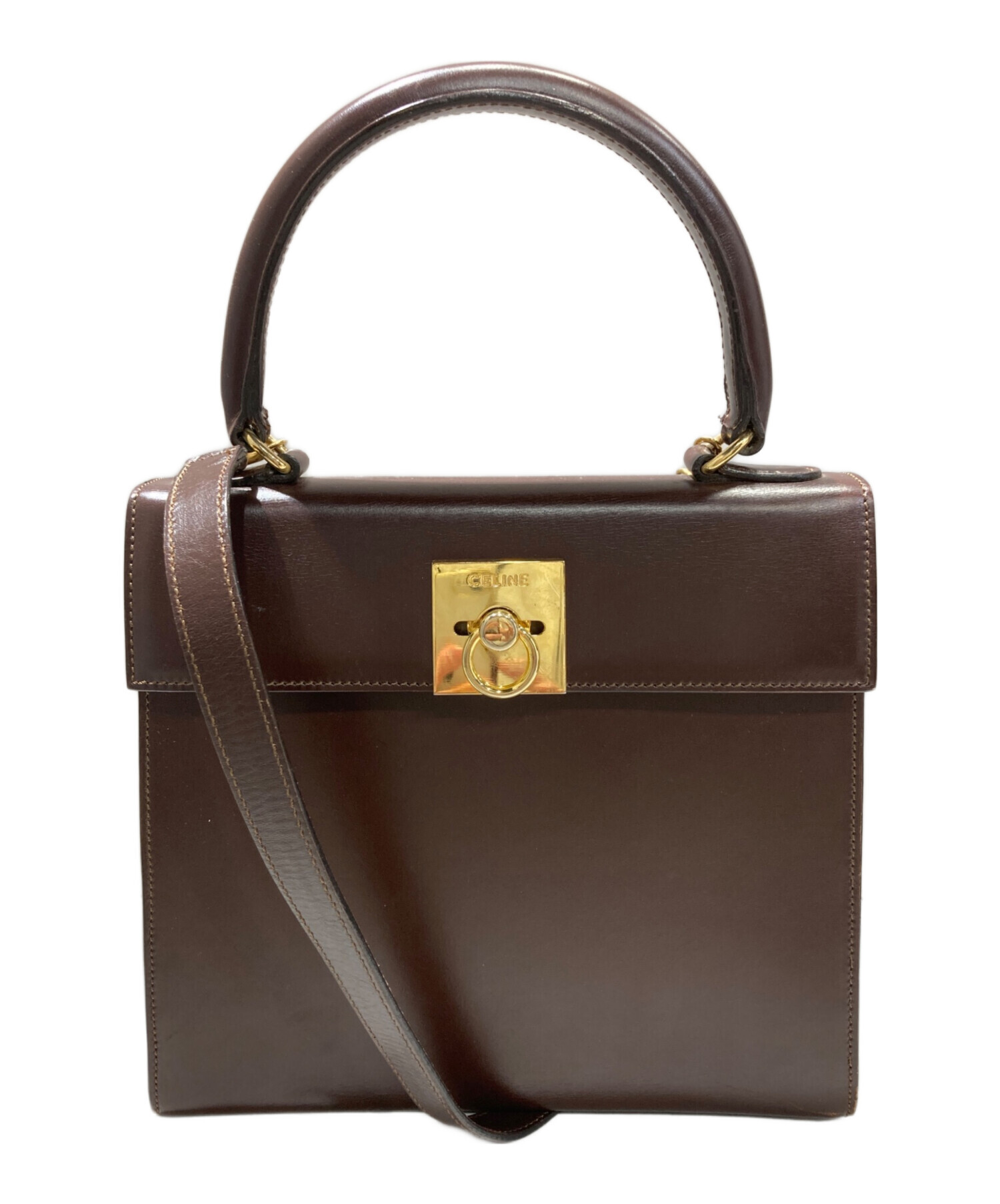 中古・古着通販】CELINE (セリーヌ) スクエアショルダーバッグ