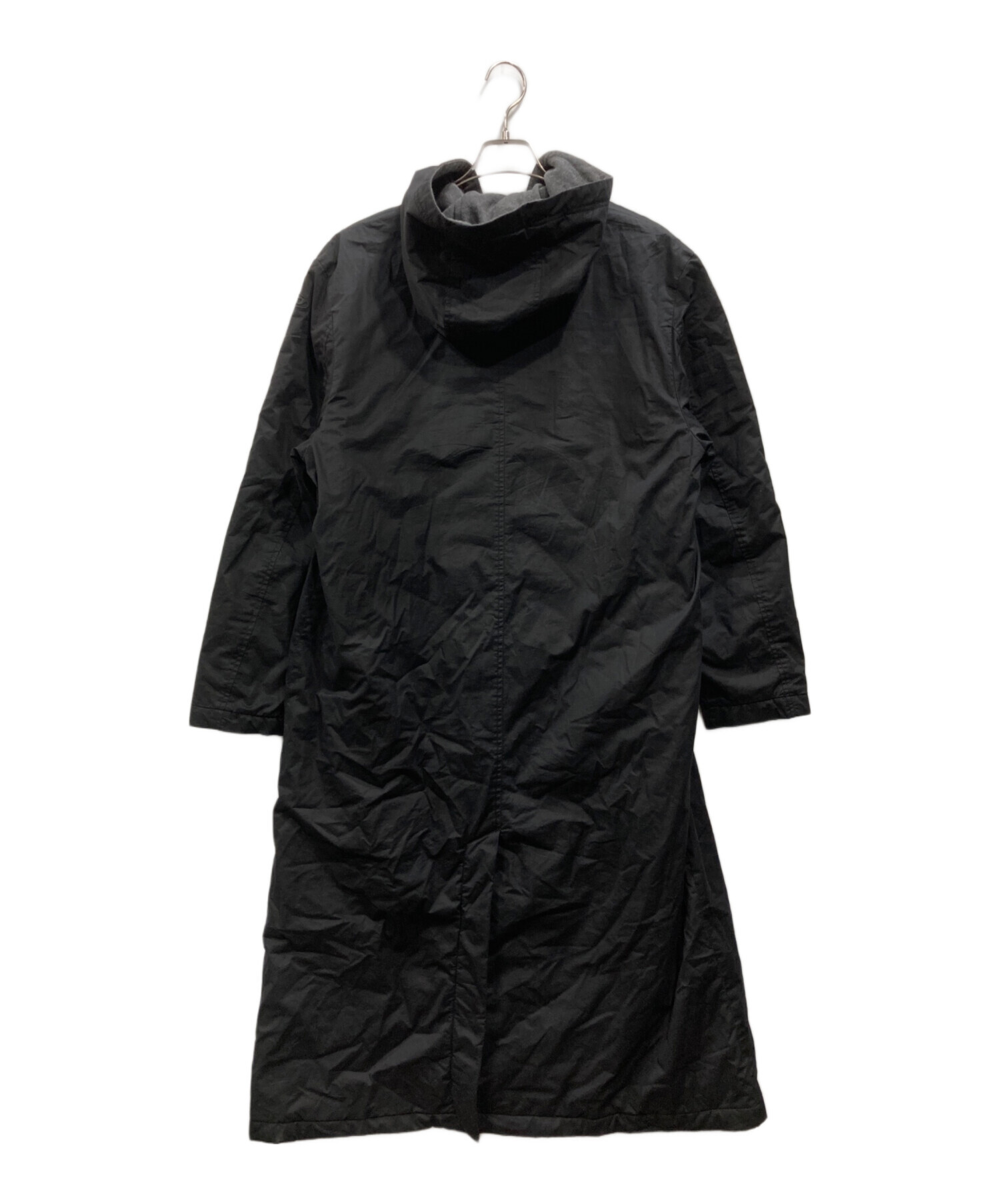 ディーゼル　ナイロンフーデットコート　DESEL 中古・古着通販】DIESEL (ディーゼル) フーデッドコート ブラック