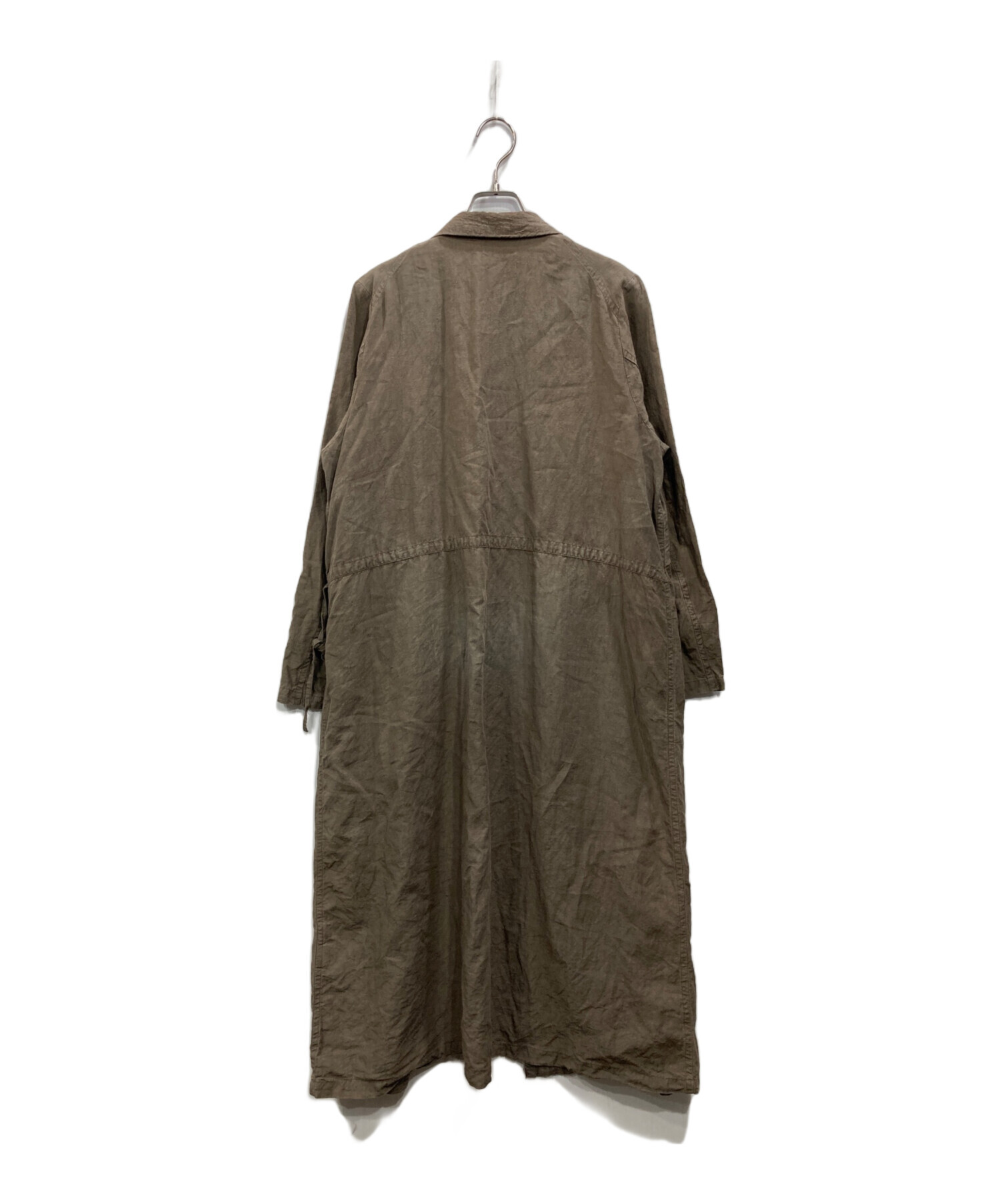 専用！veritecoeurヴェリテクールコートnestrobeネストローブ 中古・古着通販】nest Robe (ネストローブ) リネンガウンコート カーキ