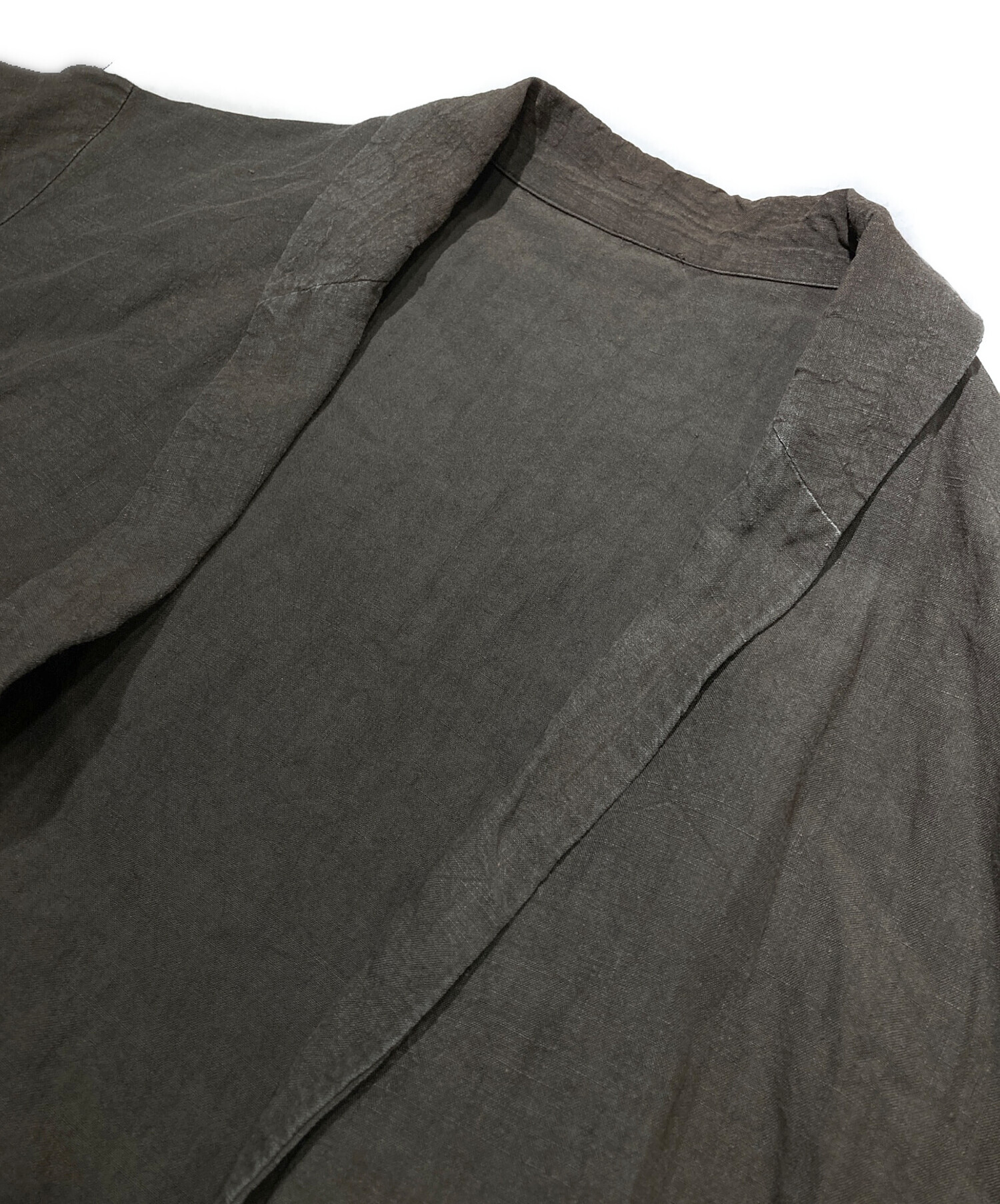 中古・古着通販】nest Robe (ネストローブ) リネンガウンコート カーキ