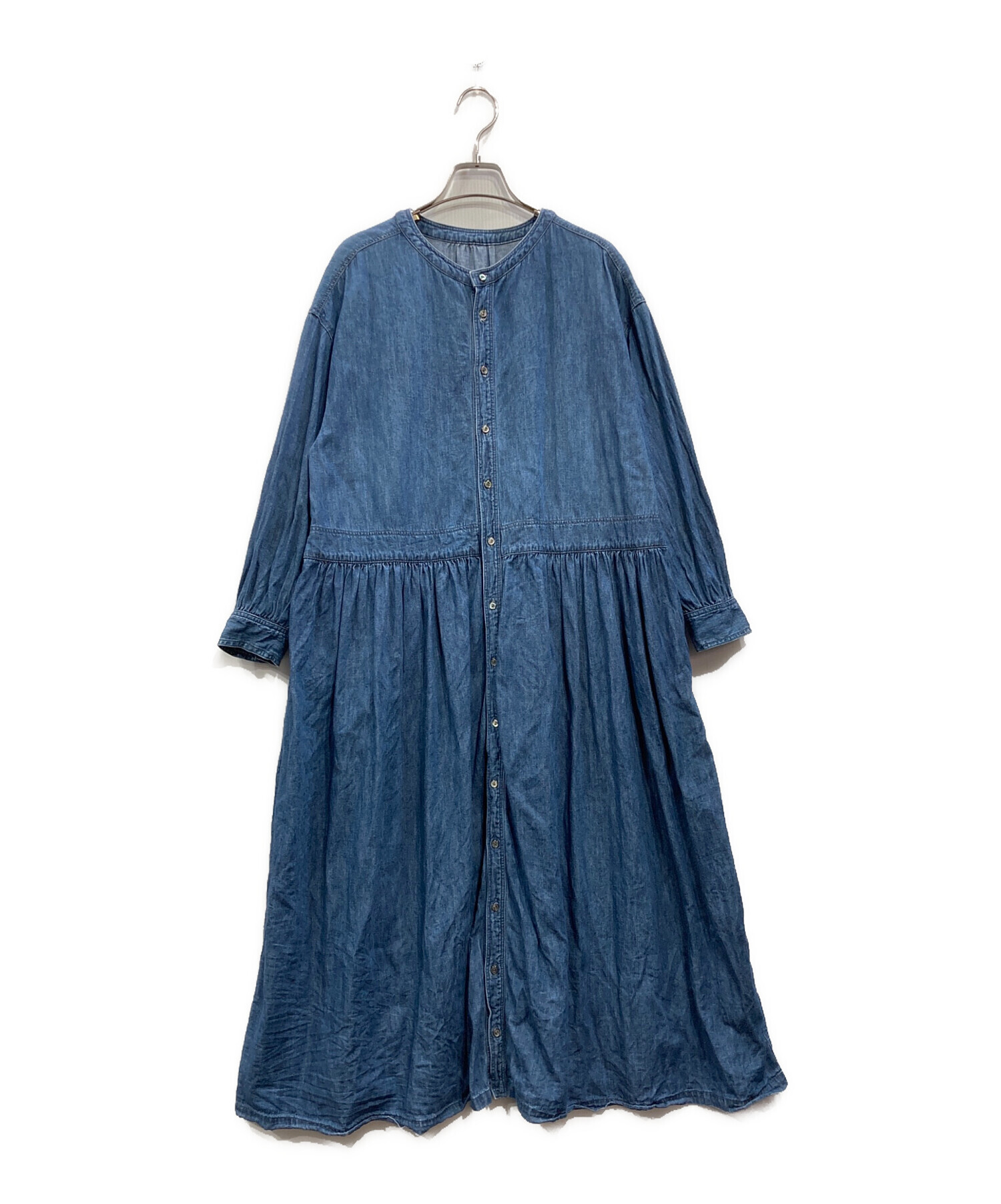 nest robe / ネストローブ | デニムシャツ | インディゴ | レディース 中古・古着通販】nest Robe (ネストローブ) デニムシャツワンピース