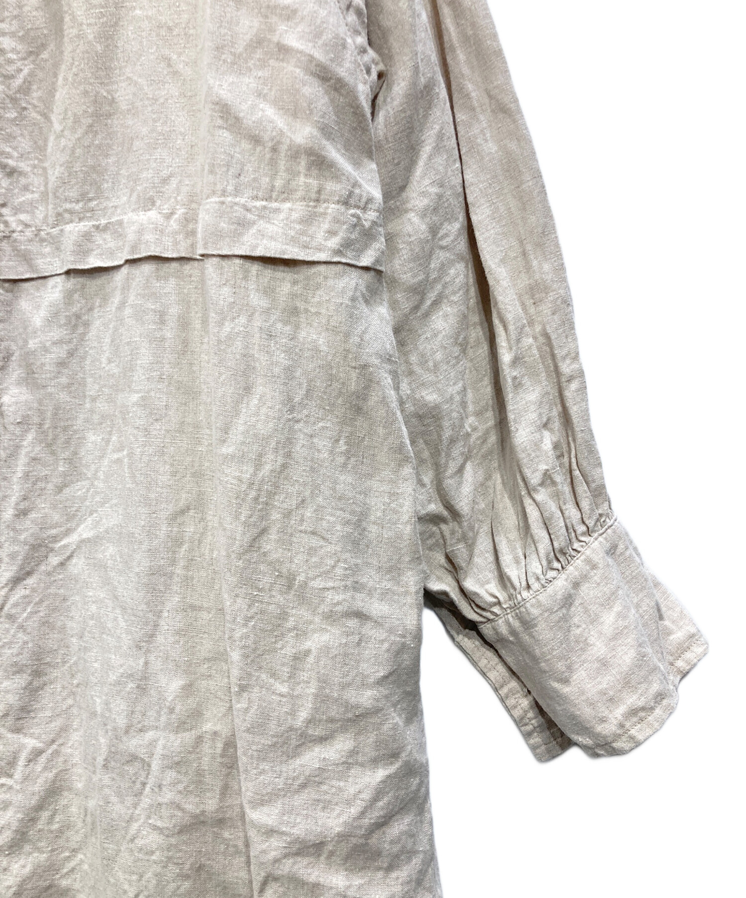 中古・古着通販】nest Robe (ネストローブ) リネンワンピース ベージュ