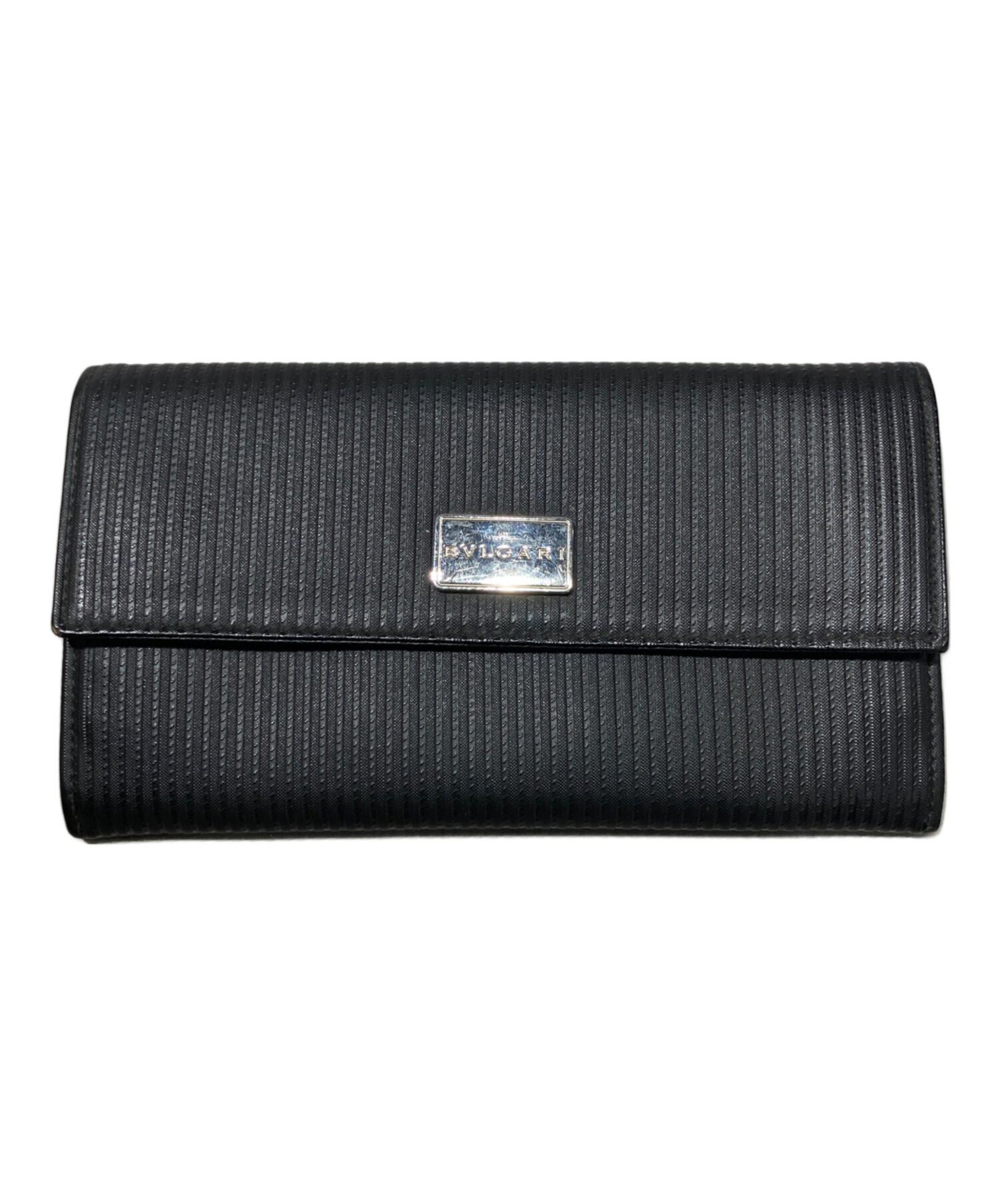 中古・古着通販】BVLGARI (ブルガリ) 長財布 ブラック サイズ
