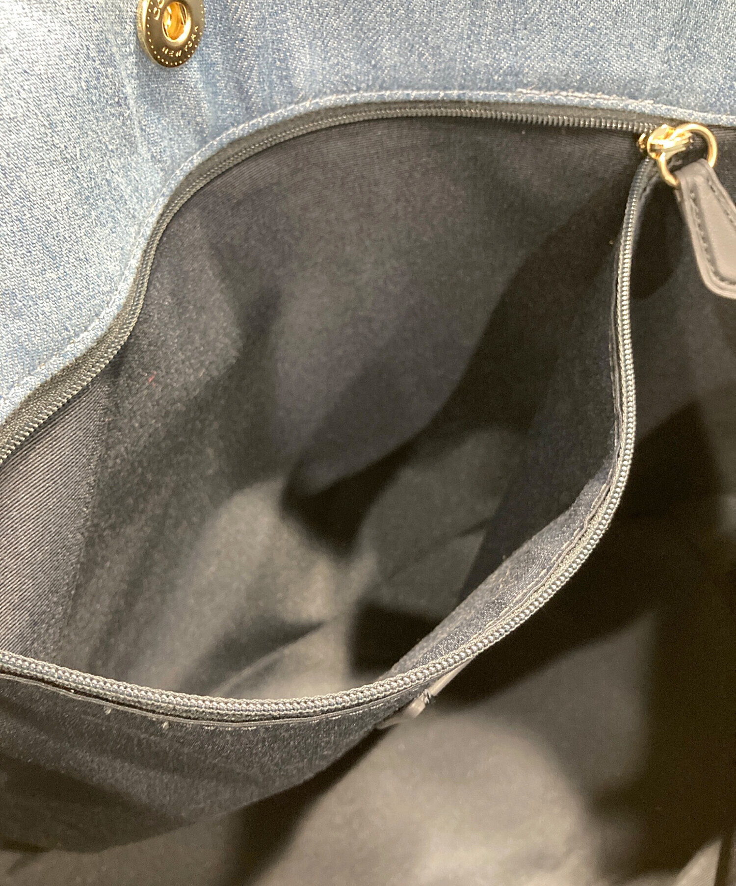 中古・古着通販】COACH (コーチ) デニムトートバッグ ブルー｜ブランド