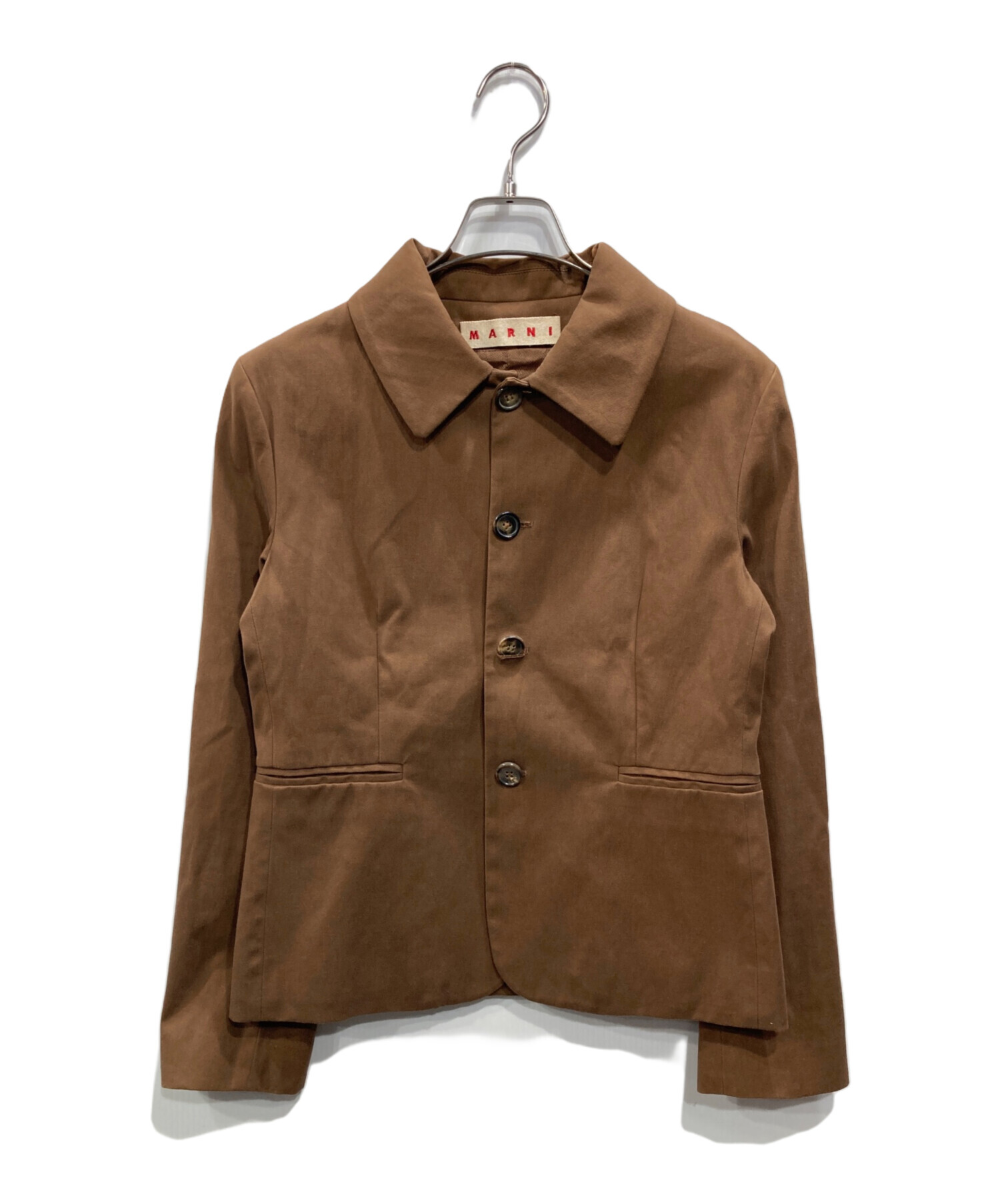 中古・古着通販】MARNI (マルニ) コットンジャケット ブラウン サイズ 