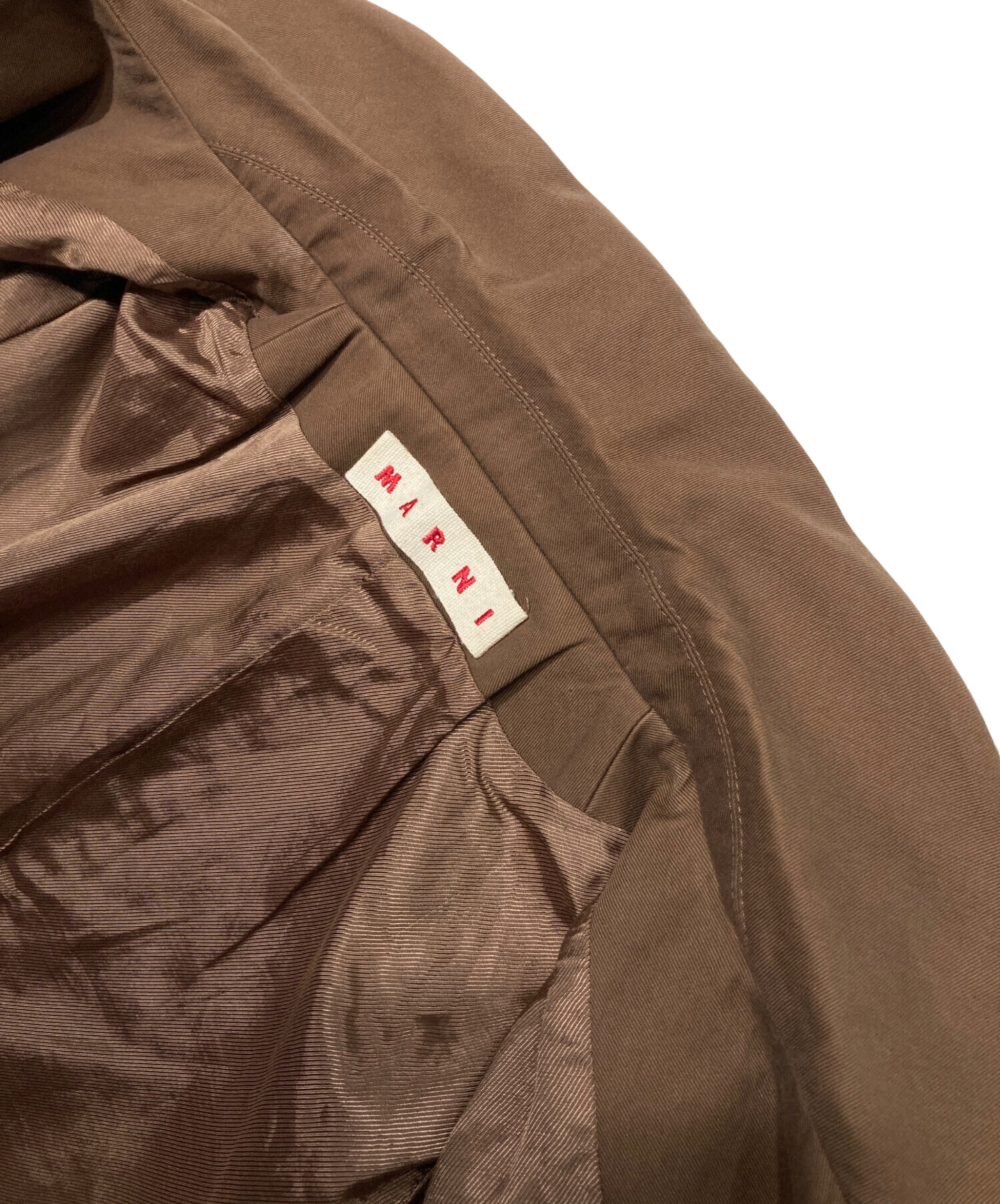 中古・古着通販】MARNI (マルニ) コットンジャケット ブラウン サイズ 