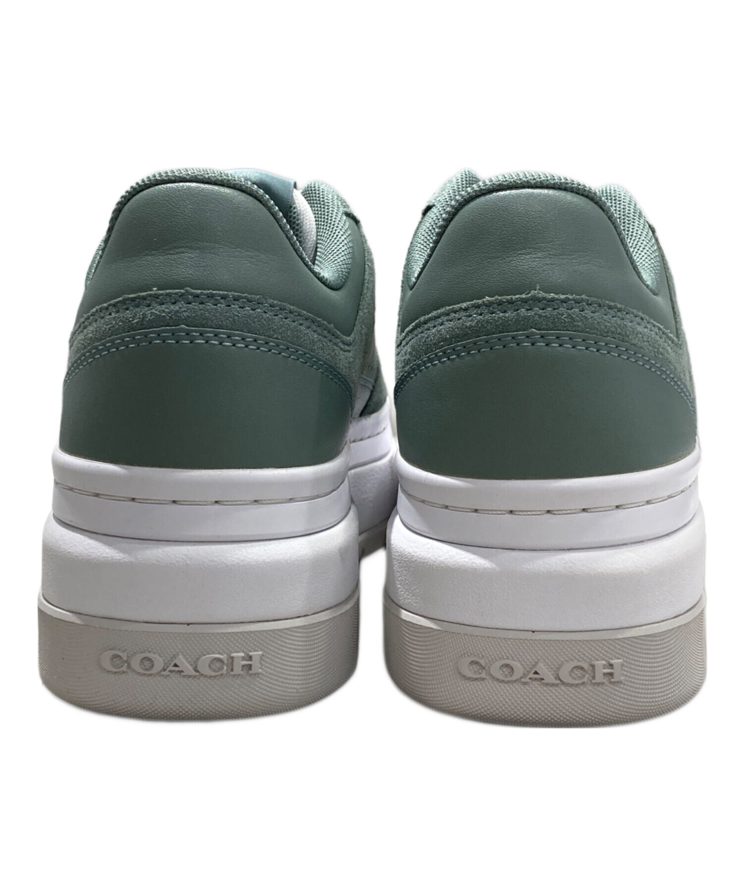 【新品未使用品】COACH シグネチャー キャンバス スニーカー ダークグリーン 中古・古着通販】COACH (コーチ) プラットフォーム スニーカー