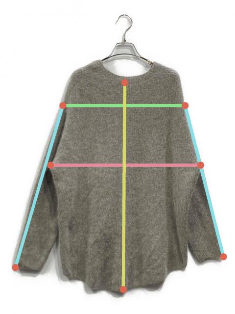 中古・古着通販】la.f (ラ・エフ) Fox Plating Knit グレー サイズ:XS