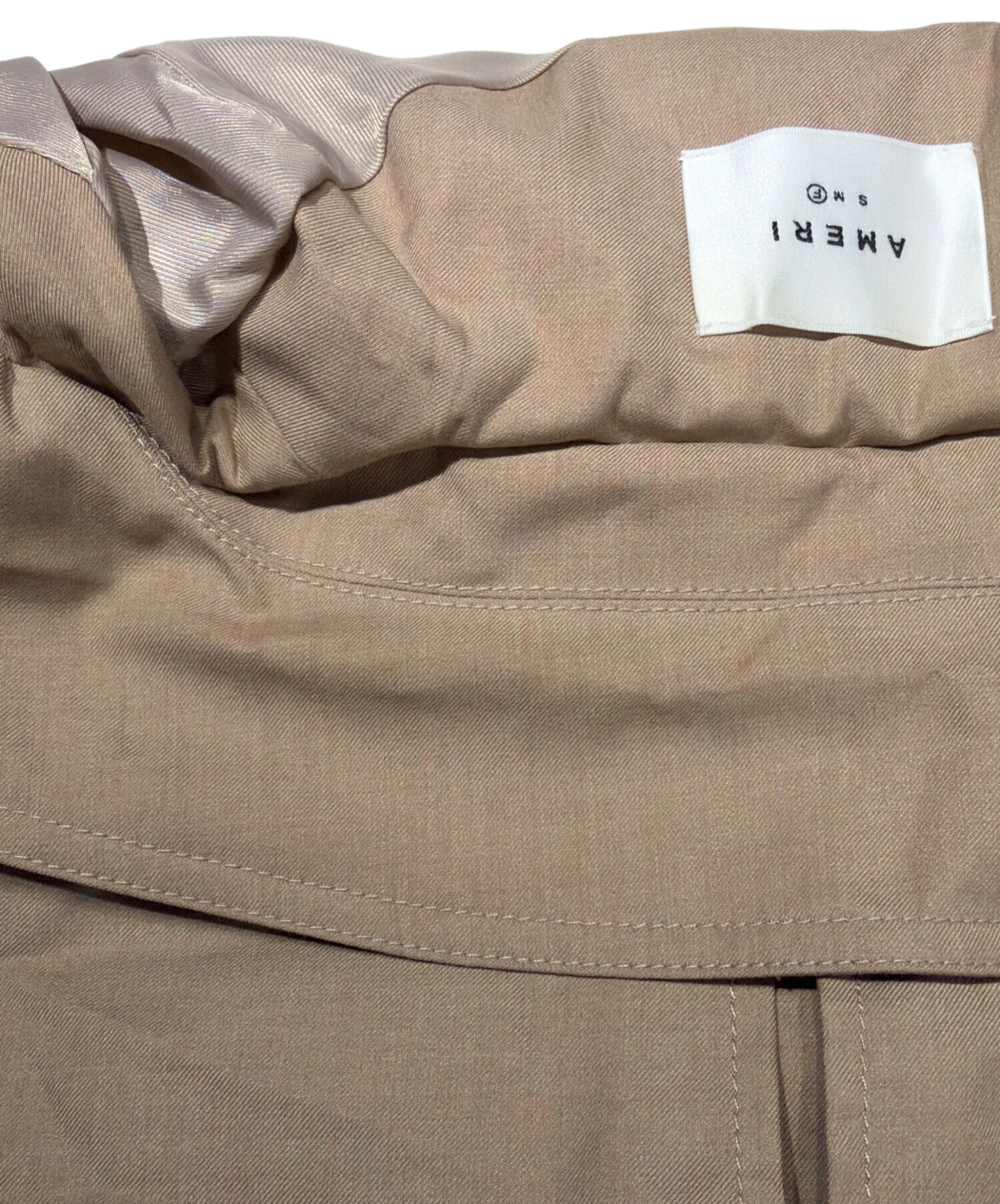 中古・古着通販】Ameri (アメリ) ROLL-UP SLEEVE PLEATS TRENCH COAT