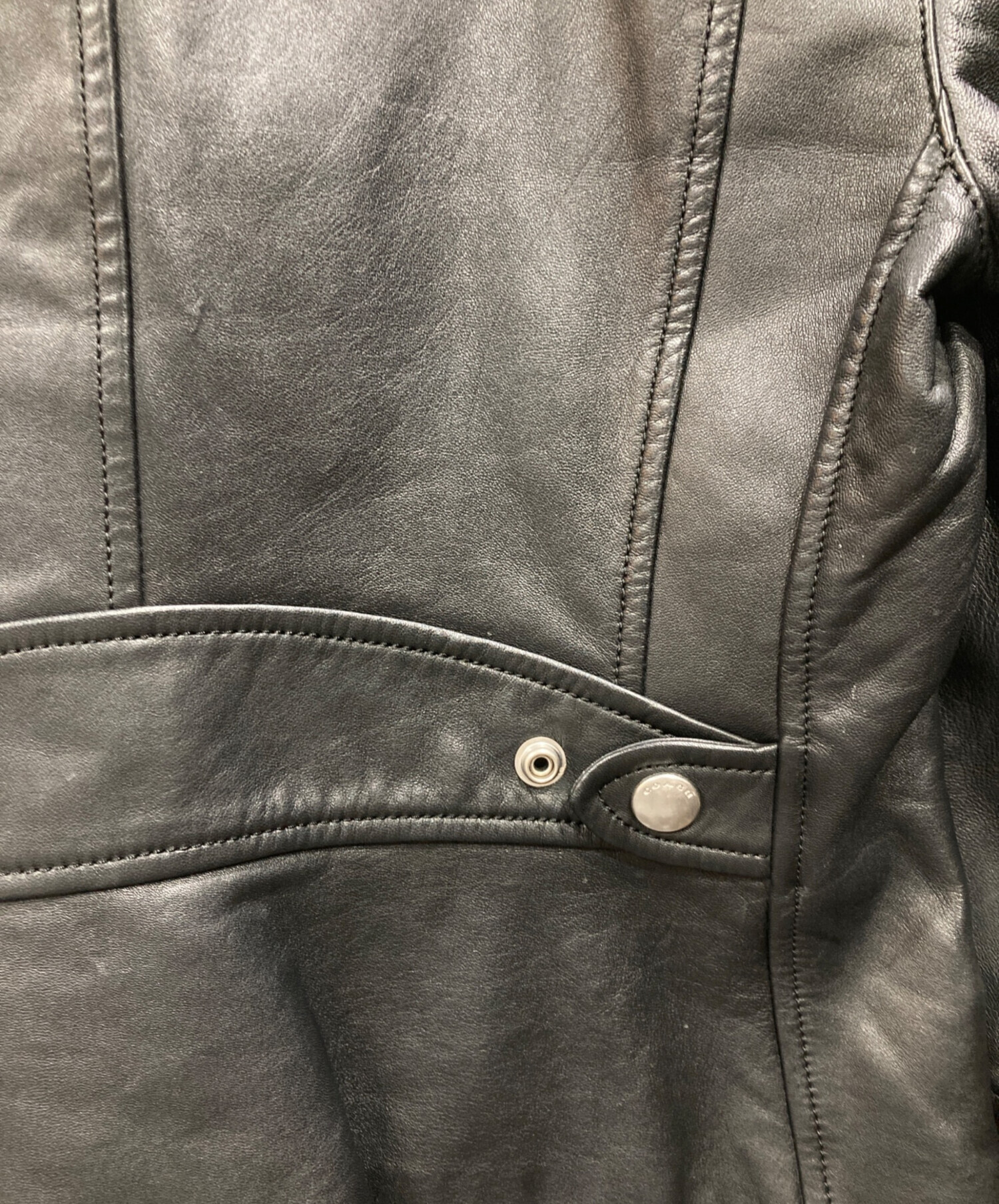 中古・古着通販】COACH (コーチ) ライダースジャケット ブラック