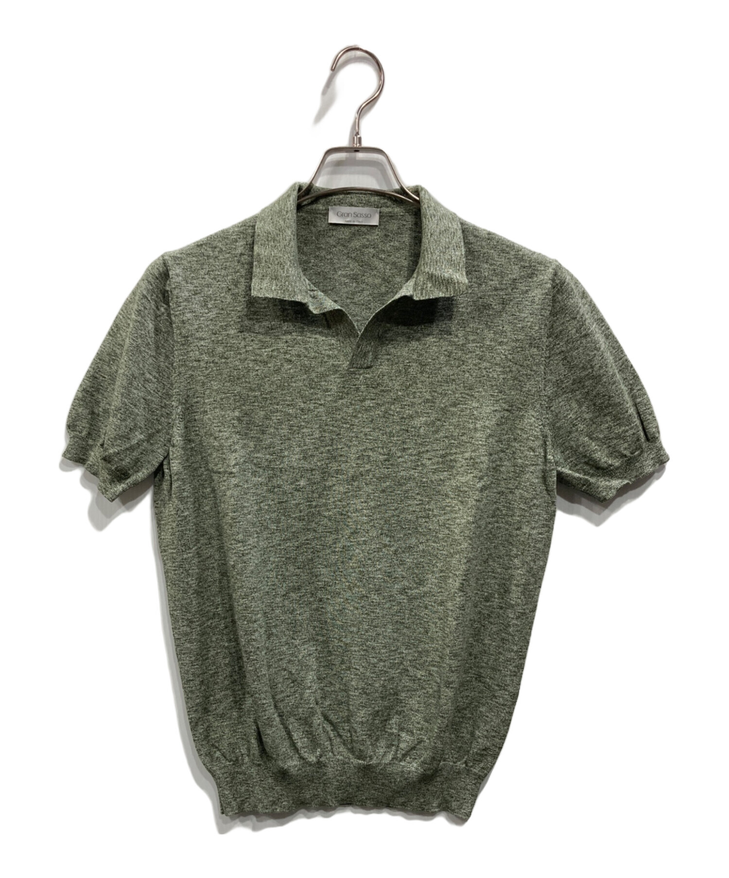 中古・古着通販】GRAN SASSO (グランサッソ) ニットポロシャツ 