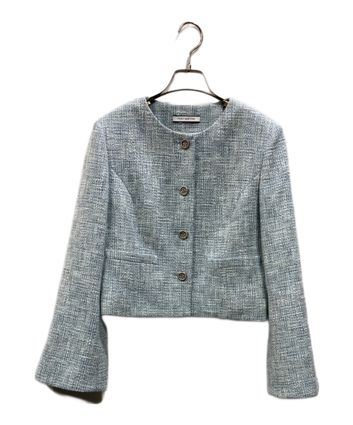 FOXEY NEW YORK(フォクシーニューヨーク) フェイクレザー ノースリーブ