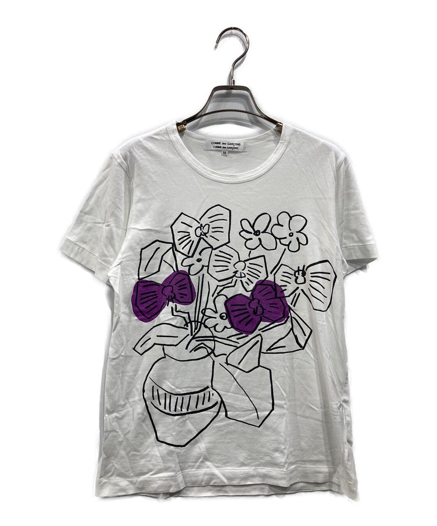 コムデギャルソン花柄フラワープリントTシャツ今期コムコムCDG 中古・古着通販】COMME des GARCONS COMME des GARCONS