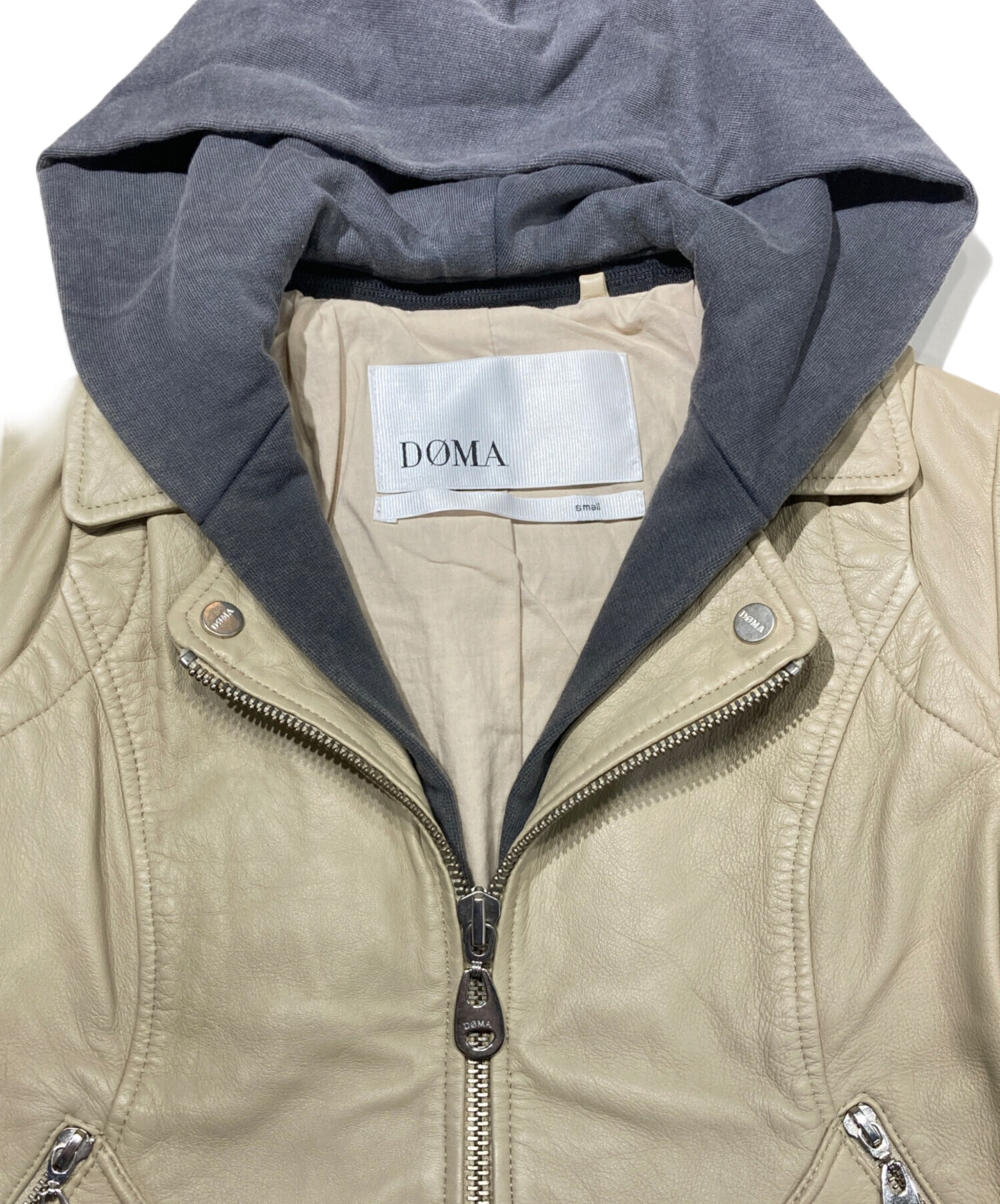 中古・古着通販】DOMA (ドマ) ラムレザージャケット カーキ サイズ 
