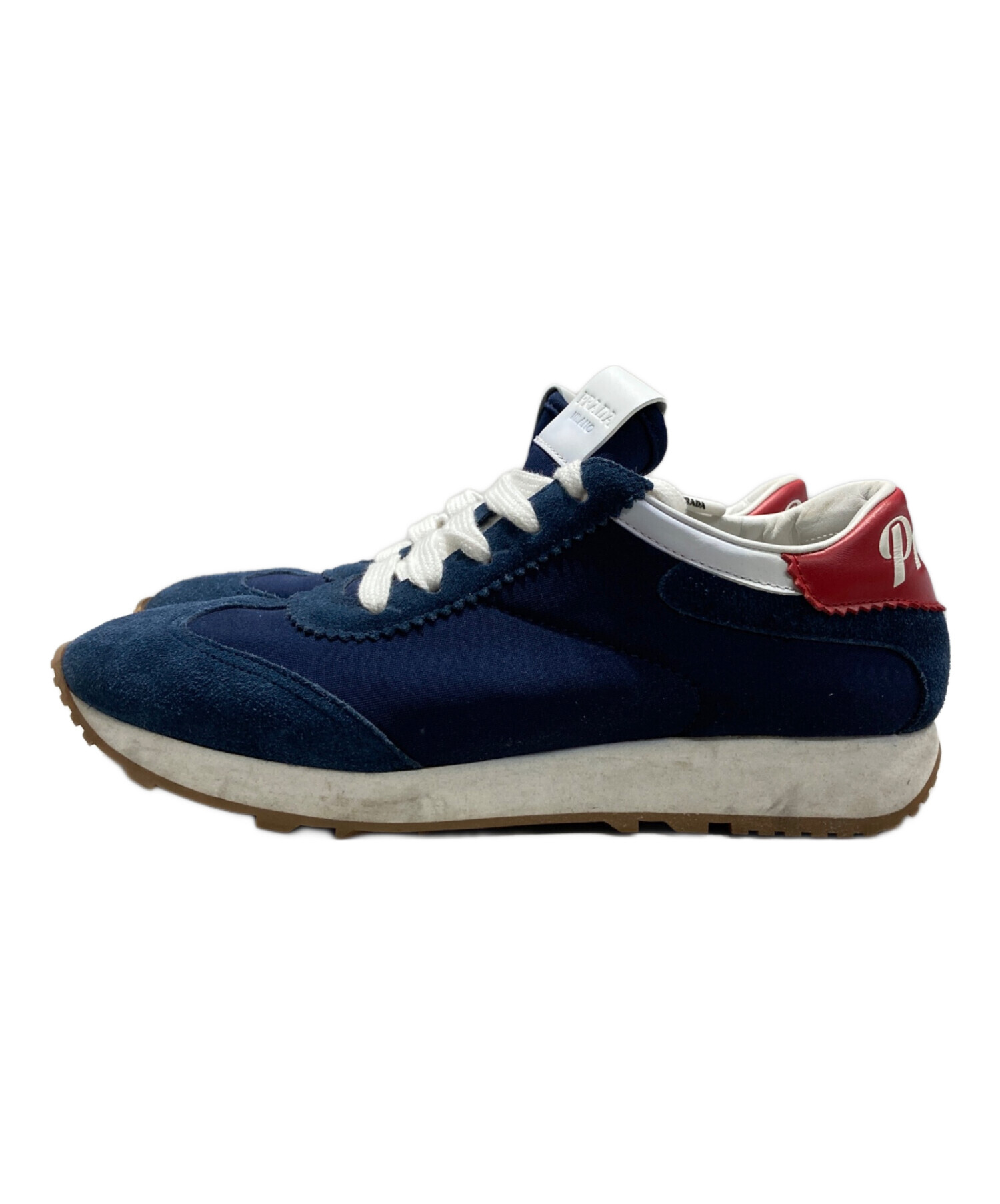 中古・古着通販】PRADA (プラダ) ローカットスニーカー ネイビー 