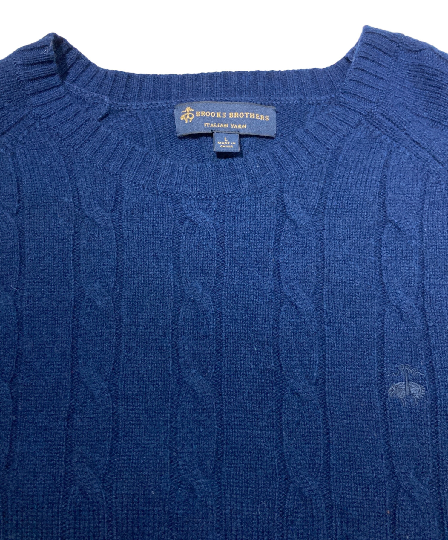 中古・古着通販】BROOKS BROTHERS (ブルックスブラザーズ) 厚手ニット 中古・古着通販】BROOKS BROTHERS (ブルックスブラザーズ) 厚手ニット