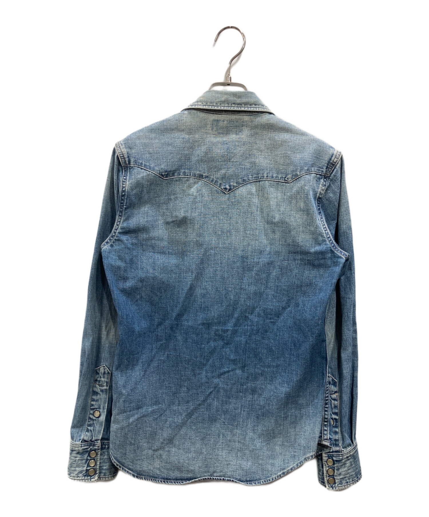 中古・古着通販】RRL (ダブルアールエル) デニムウエスタンシャツ 