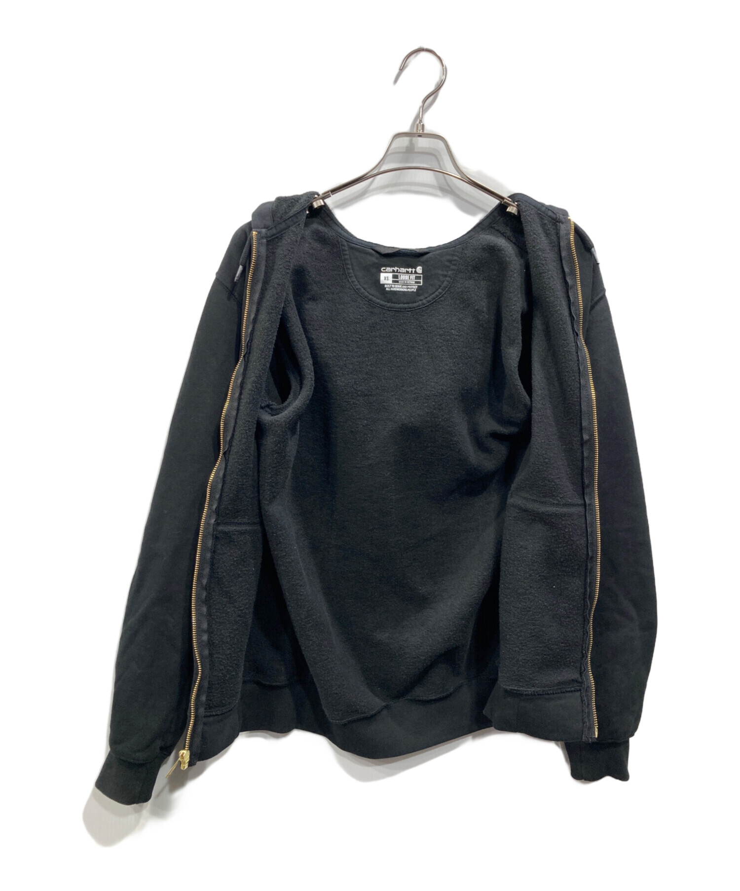 中古・古着通販】CarHartt (カーハート) ジップパーカー ブラック 