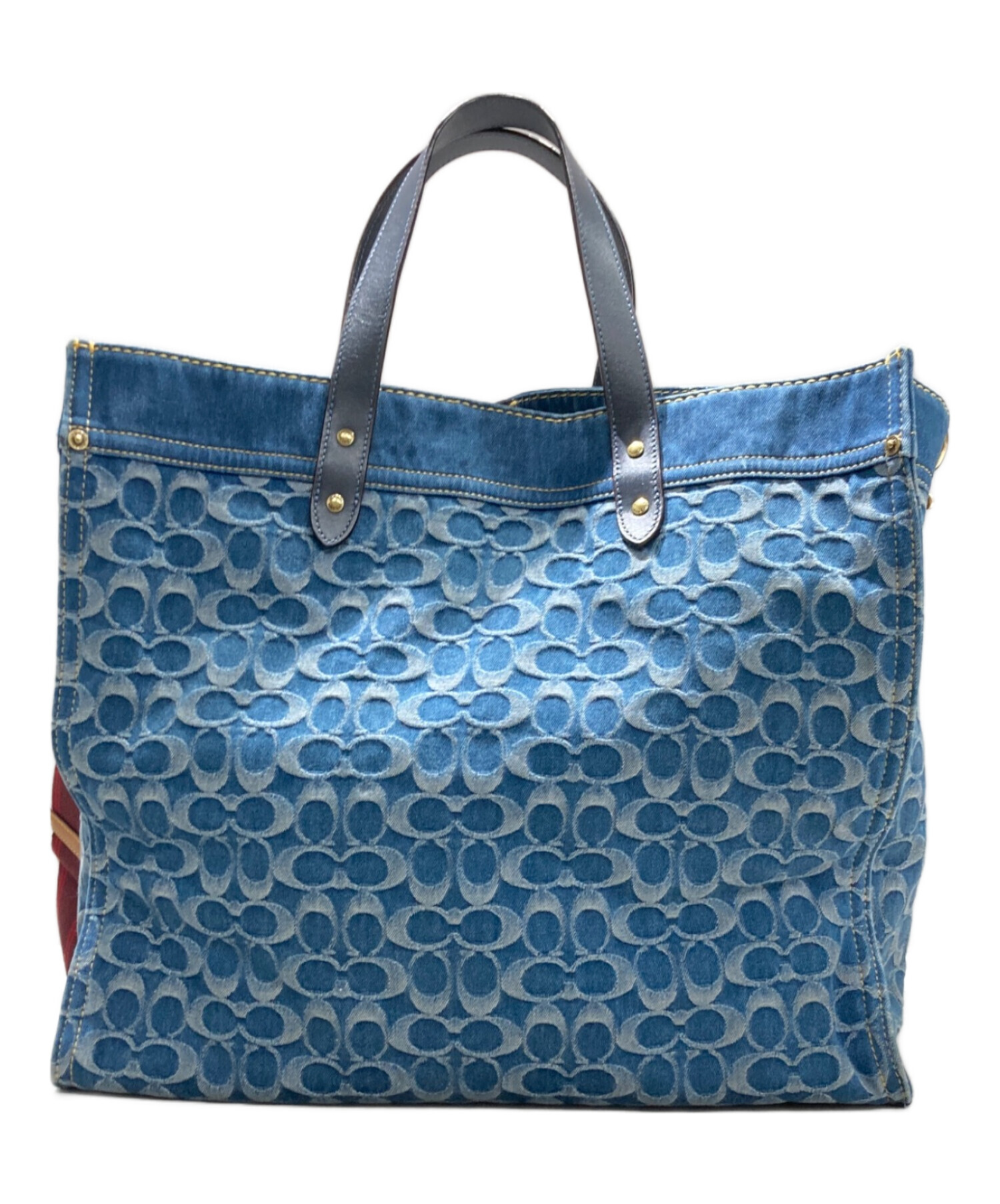 中古・古着通販】COACH (コーチ) 2WAYショルダーバッグ ブルー 