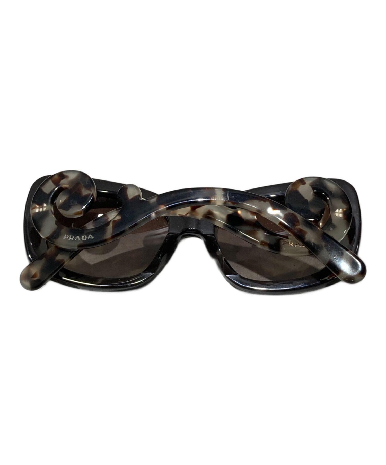 PRADA　サングラス　SPR200　ブラウン Prada Dark Brown Rectangular Men's Sunglasses PR 06YS 2AU8C1 53