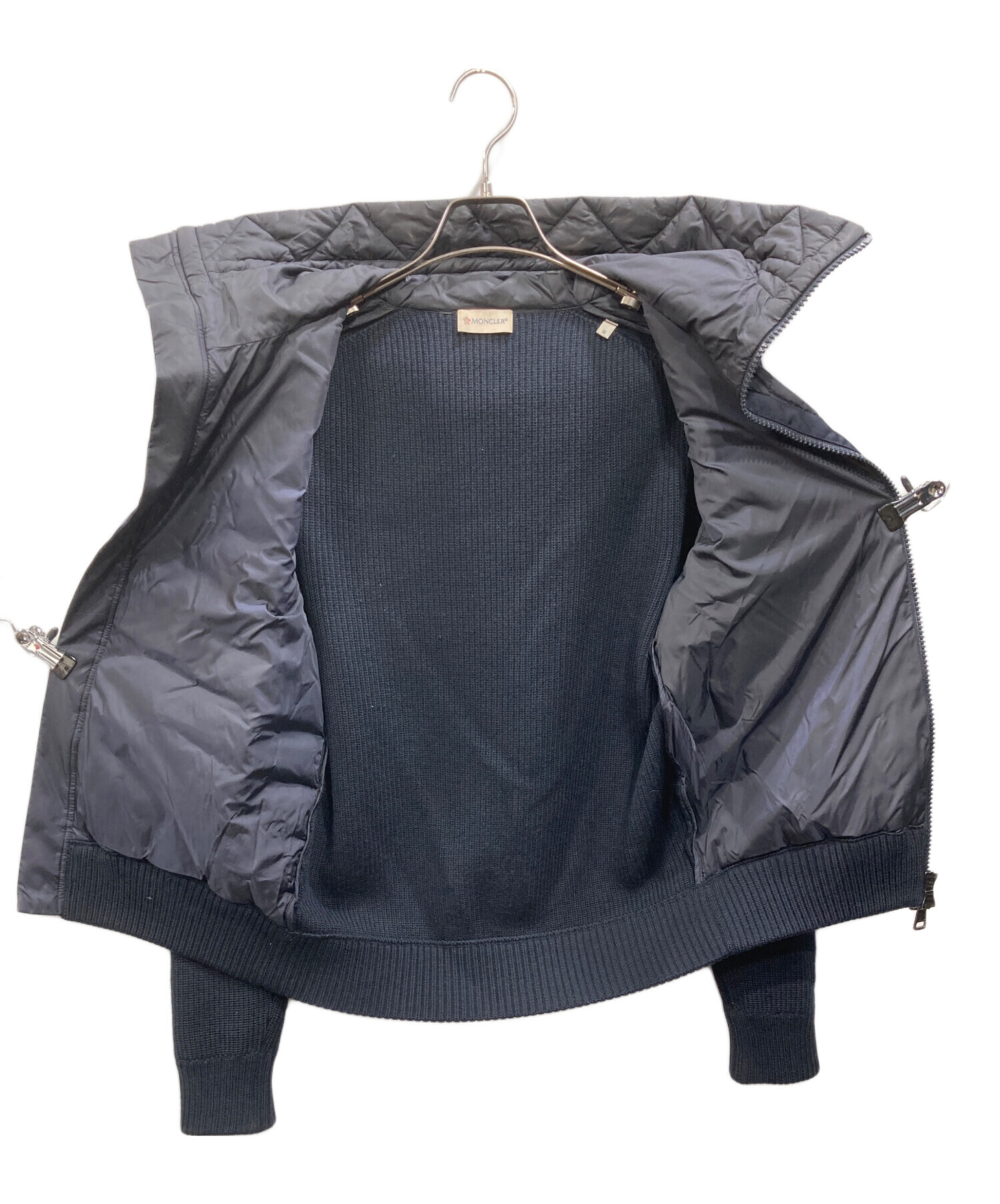 中古・古着通販】MONCLER (モンクレール) ニット切替ダウン 中古・古着通販】MONCLER (モンクレール) ニット切替ダウン